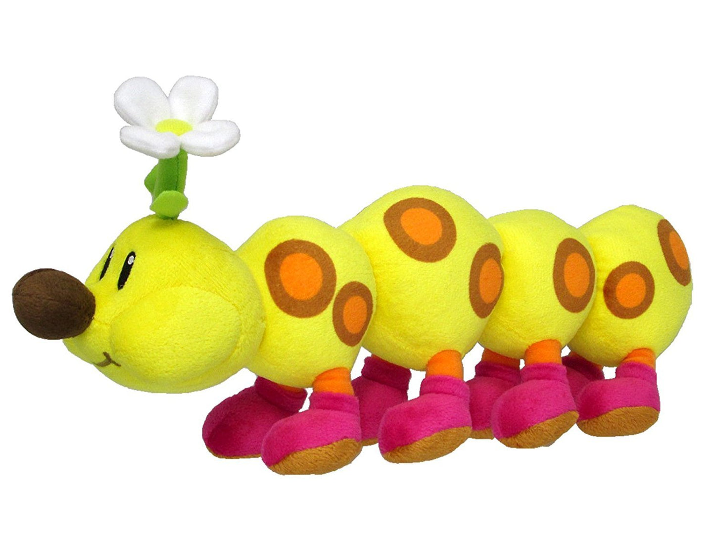 Little Buddy 1593 Super Mario All Star Collection 13" Stuffed Plush, Wiggler/Hanachan