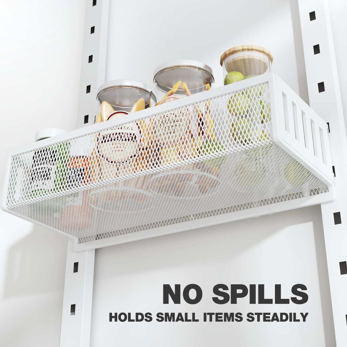 Pantry Door Organizers and Storage, 8-Tier Large Metal Heavy-Duty Frame Over the Door Spice Rack, 2 in 1 Wall-Mounted or Hanging shelf for Kitchen, Bathroom, Laundry Room, Bedroom, Closet &Nursery