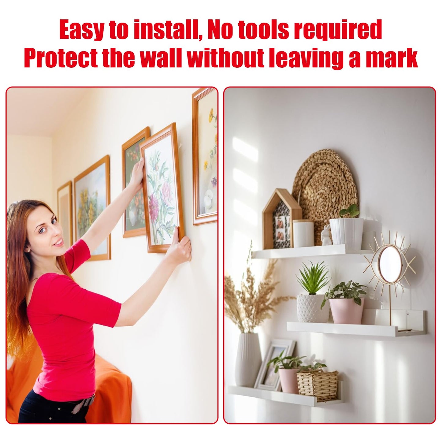 Double Sided Tape Heavy Duty, Waterproof Mounting Foam Tape, 16.5ft Length, 1.97in Width, High Temperature Resistant Adhesive Tape for Car, LED Strip Light, Office Decor, Uses VHB 5952 Raw Material