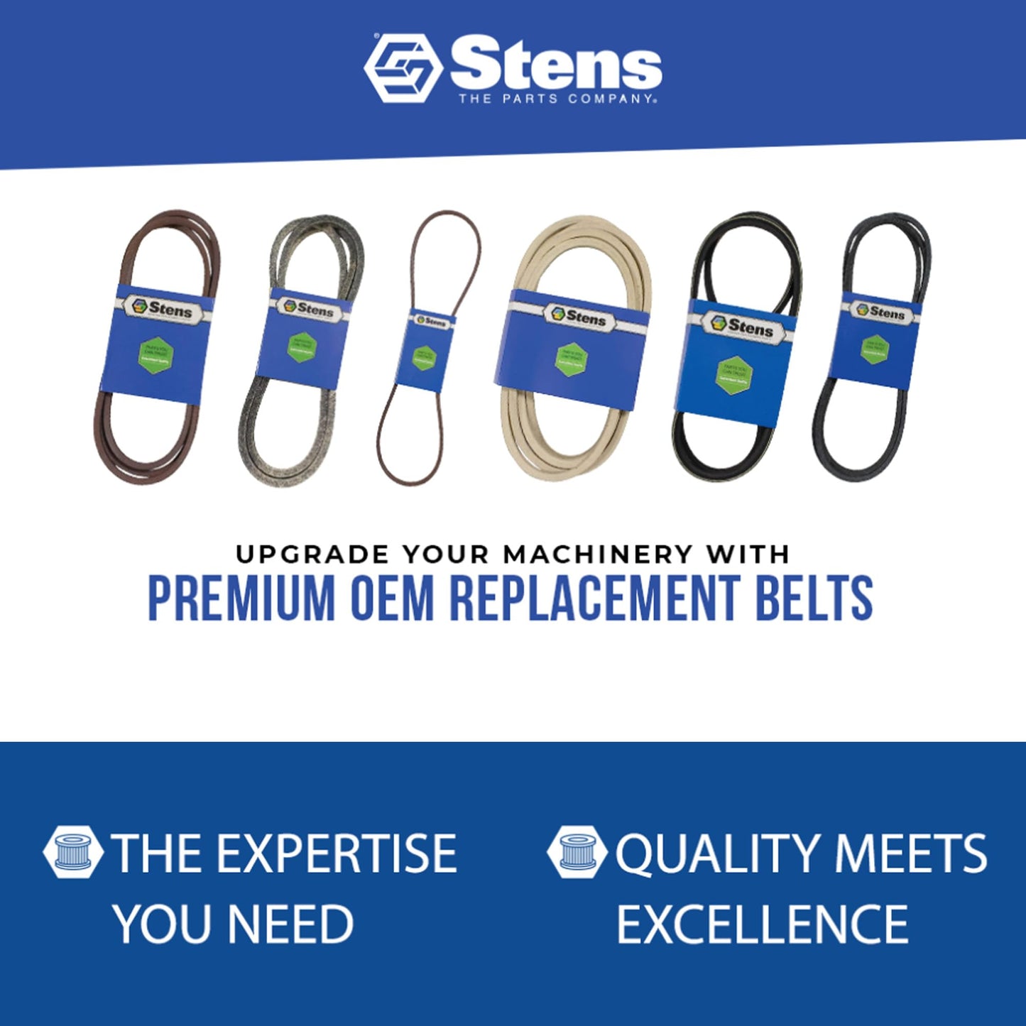 Stens OEM Replacement Belt 265-933 for Wright Mfg. 71460013