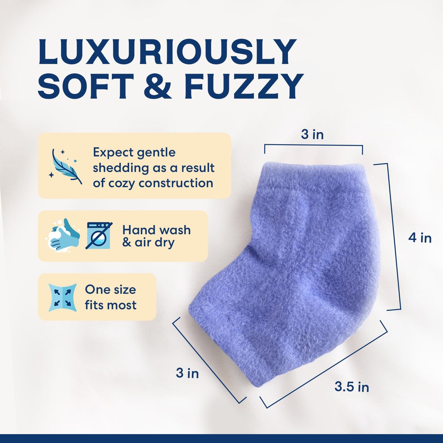 Dr. Frederick's Original Moisturizing Fuzzy Heel Socks - 6 Pairs - Cozy Gel-Lined Sleep Socks for Women & Men - Soothing Dry, Cracked Feet - Cracked Heel Repair - Heal Dry Heels - Variety Pack