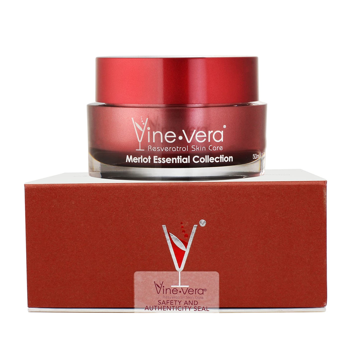 Vine Vera Merlot Peeling Gel - Face Scrub Peel to Gently Exfoliate Skin - Vine Vera Products for All Skin Types - Resveratrol Skin Care Products from the Vine Vera Collection - 50 Ml / 1.69 Fl Oz.