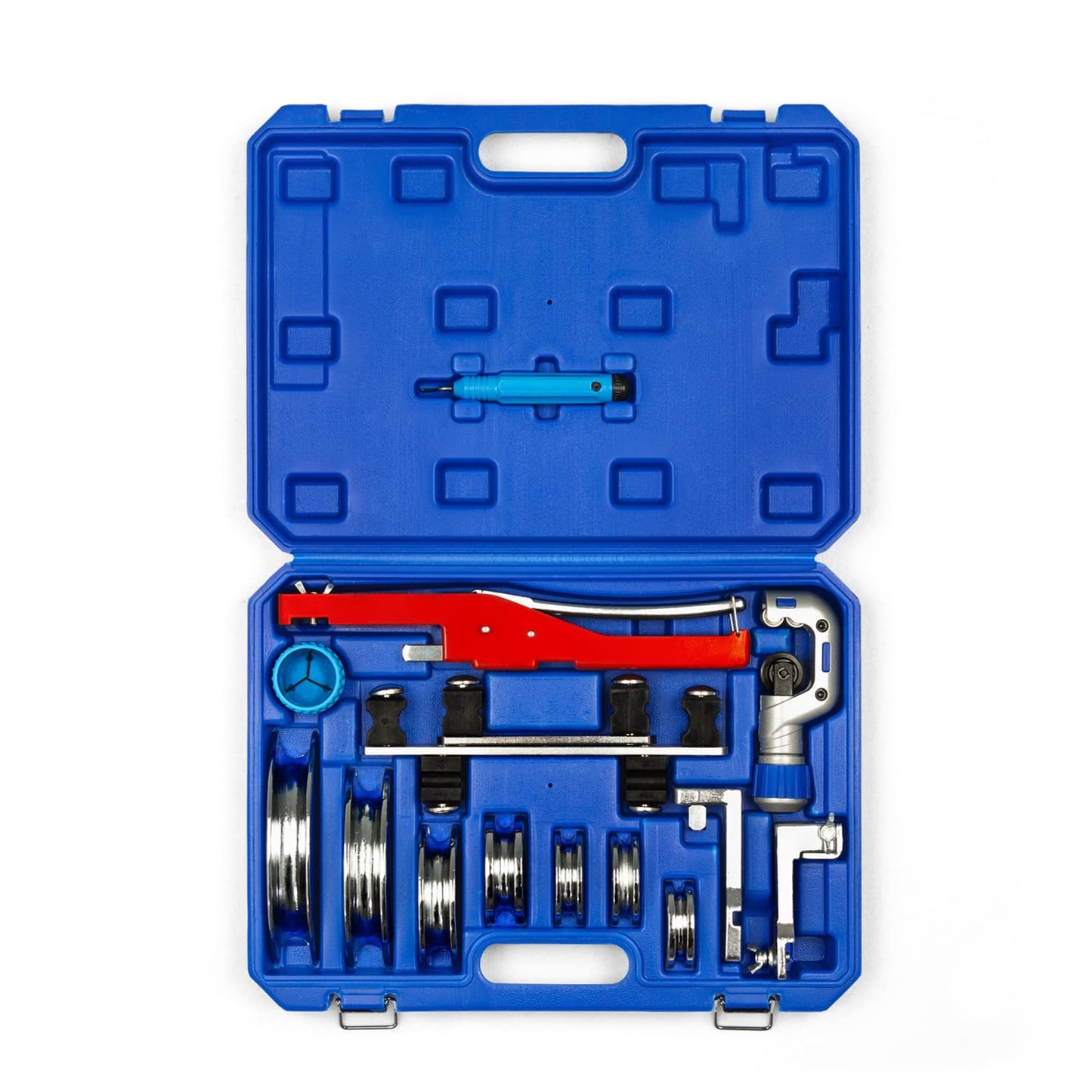 Tube Bender Kit Refrigeration Ratcheting Tubing Benders with Reverse Bending Attachment Hand Tool 1/4 to 7/8 Inch