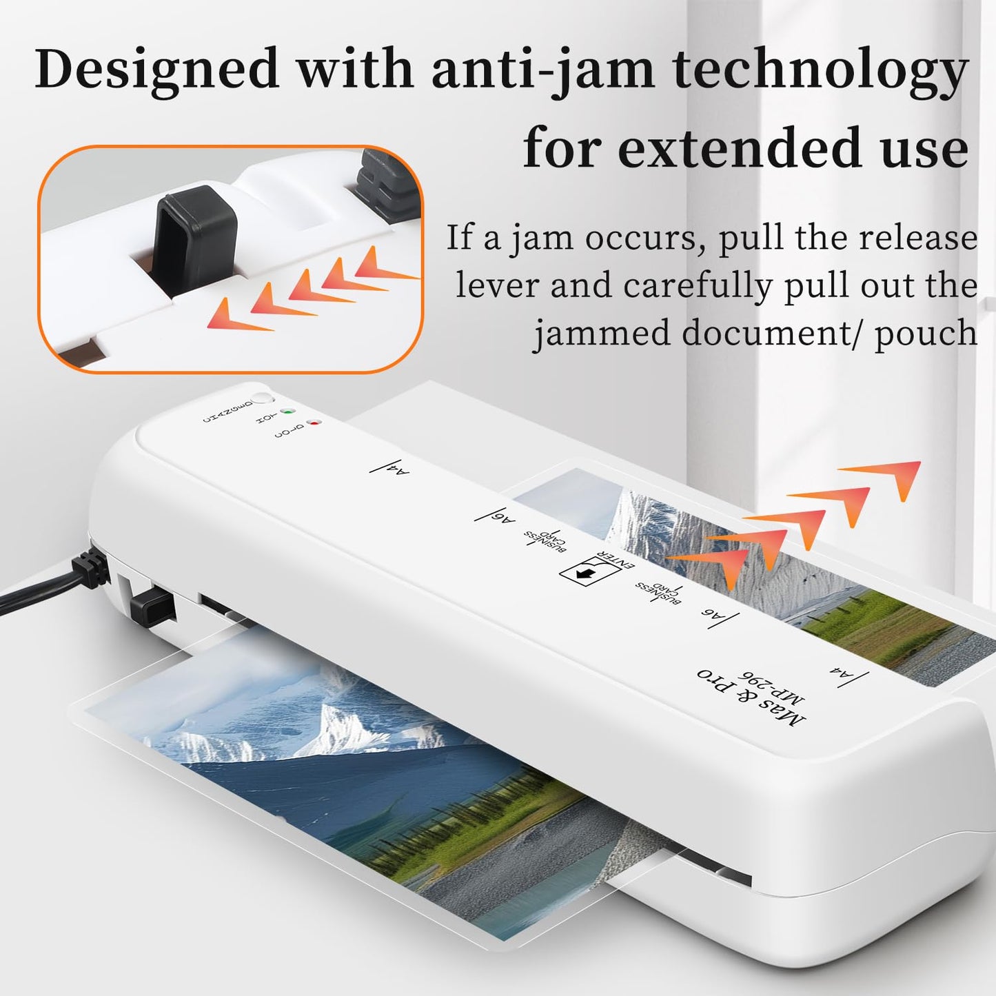 9 Inch Thermal Laminator Machine with 40 Laminating Sheets