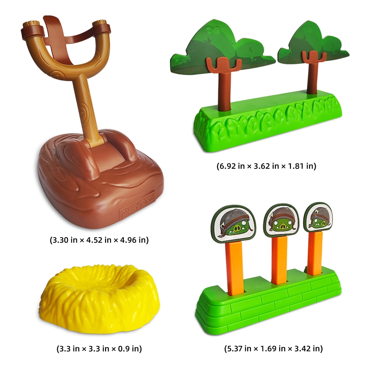 ROLOSO Newly Licensed Angry Birds Toys Playsets Build N’ Launch Construction Brick Assembly Building Blocks Sets Pig City Strike 2 Takedown Space Planet Game Catapult Slingshot Gift Box 97pcs