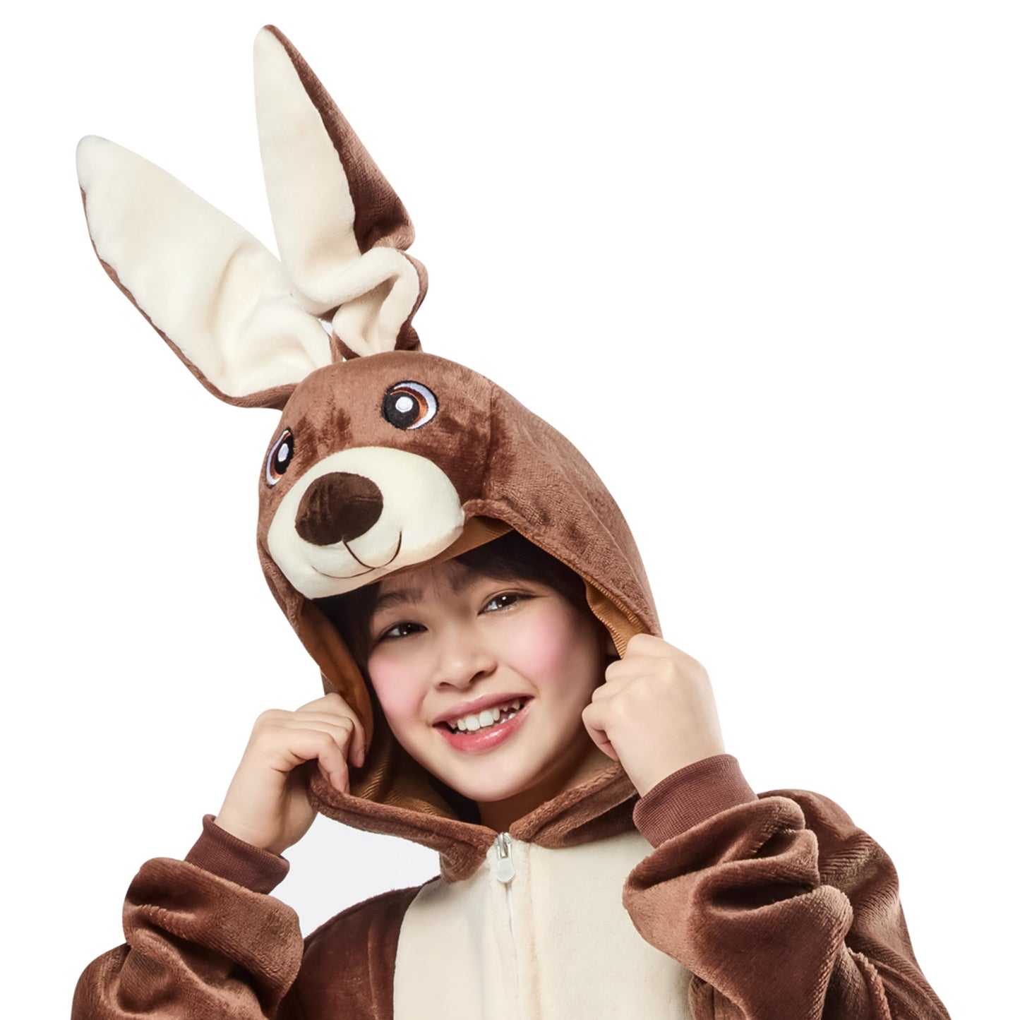 Rubies Kangaroo Comfywear Hooded Jumpsuit for Kids, Unisex S/M