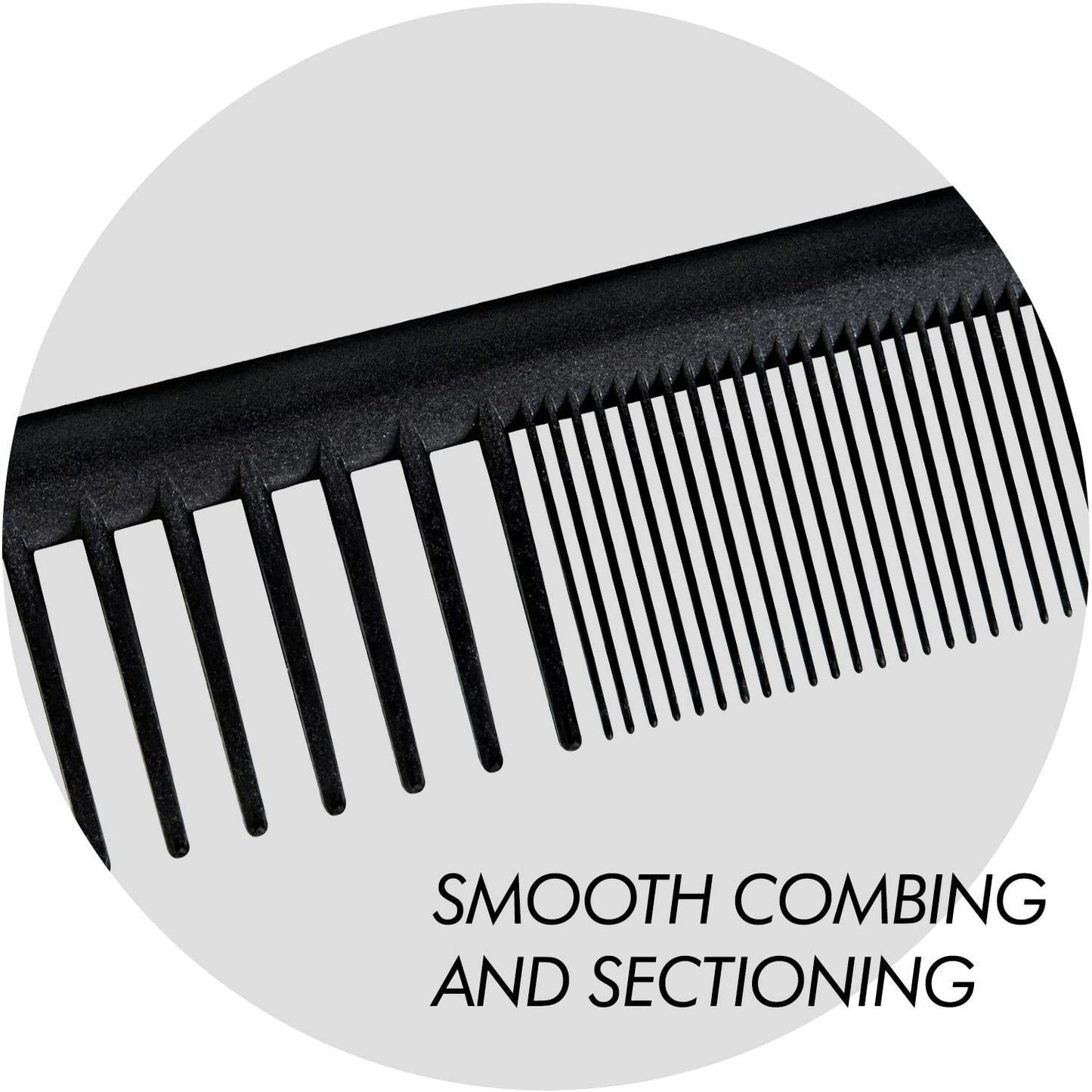 Sam Villa Signature Series Professional 8-Piece Cutting & Hair Parting Comb Set With Case
