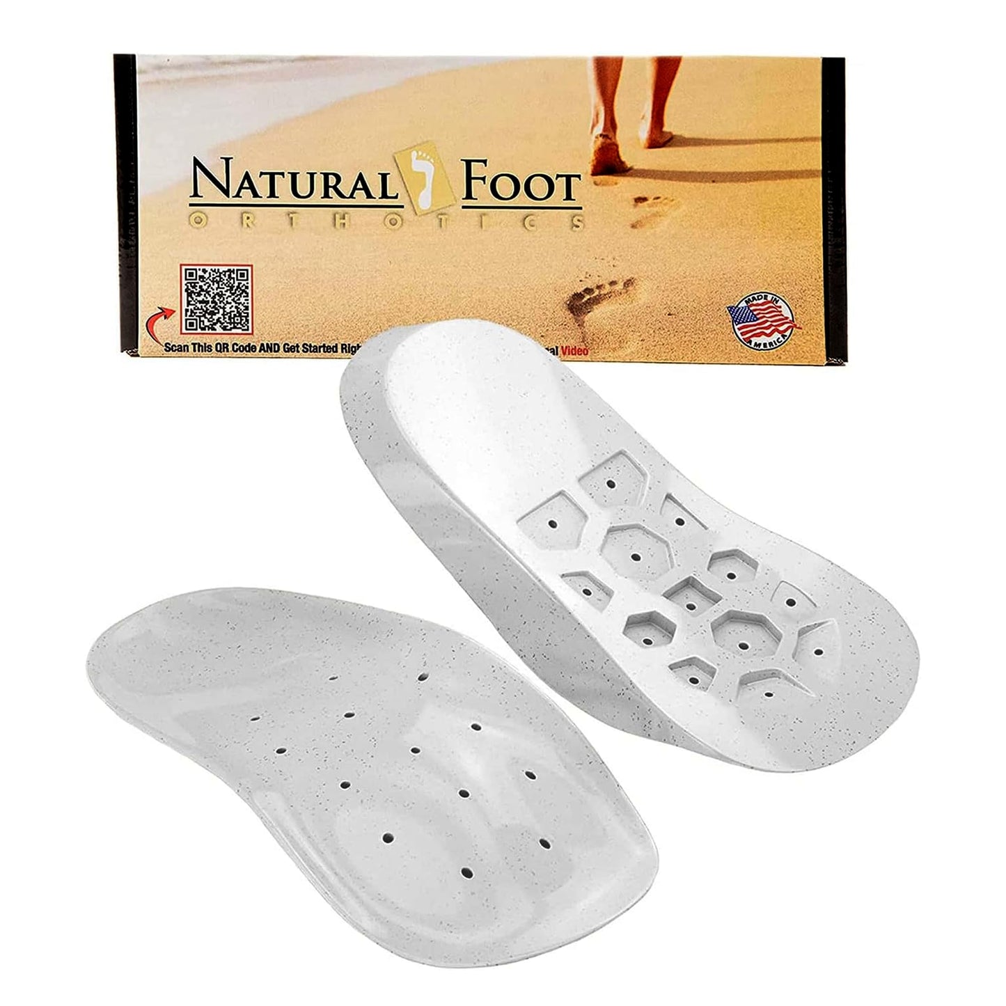 Natural Foot Orthotics. Podiatrist Designed for Medium Height Arches. Recommended for Plantar Fasciitis, Heel Spurs, Bunions, Neuromas, & Hammertoes. Intermediate Stabilizer Arch Supports Insoles