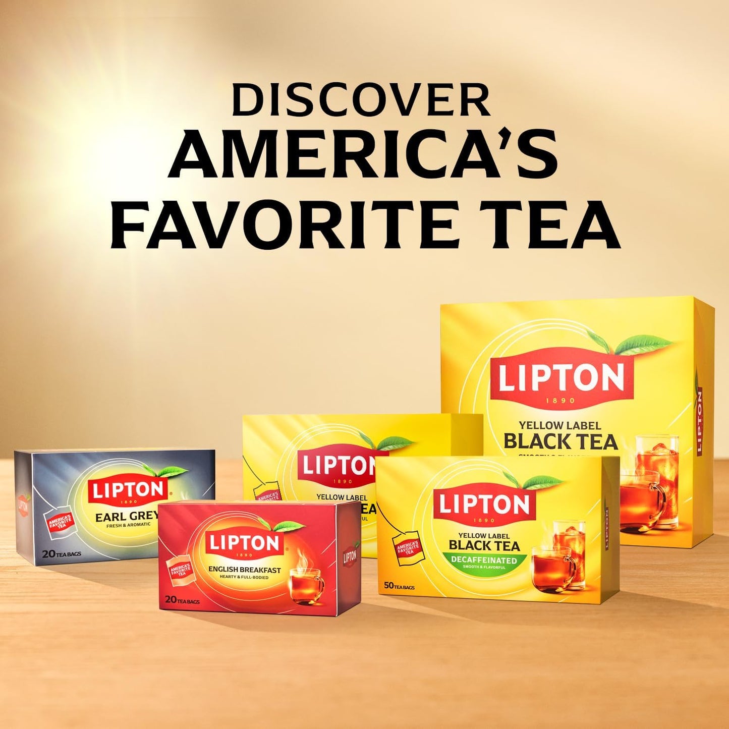 Lipton Decaffeinated Black Tea Bags 12-Pack Bundle with 600 Total Count for Hot or Iced Tea Rainforest Alliance Certified Smooth Vibrant Flavor Foil-Wrapped Premium