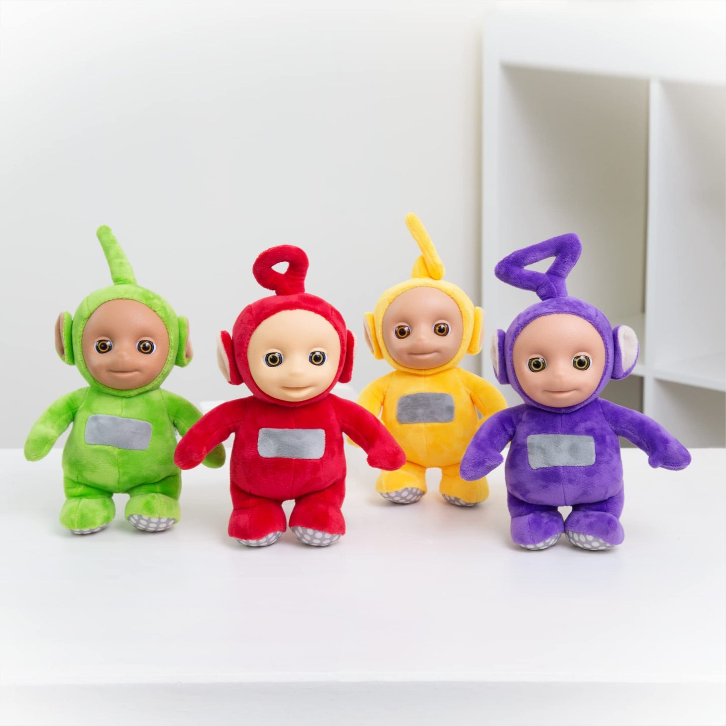 Teletubbies Talking Plush - Collector Pack of 4- Each Says Over Ten Phrases from The Show - Dolls Measures 11 Inches - Po, Laa Laa, Dipsy & Tinky Winky - Officially Licensed Stuffed Toy Cute Doll