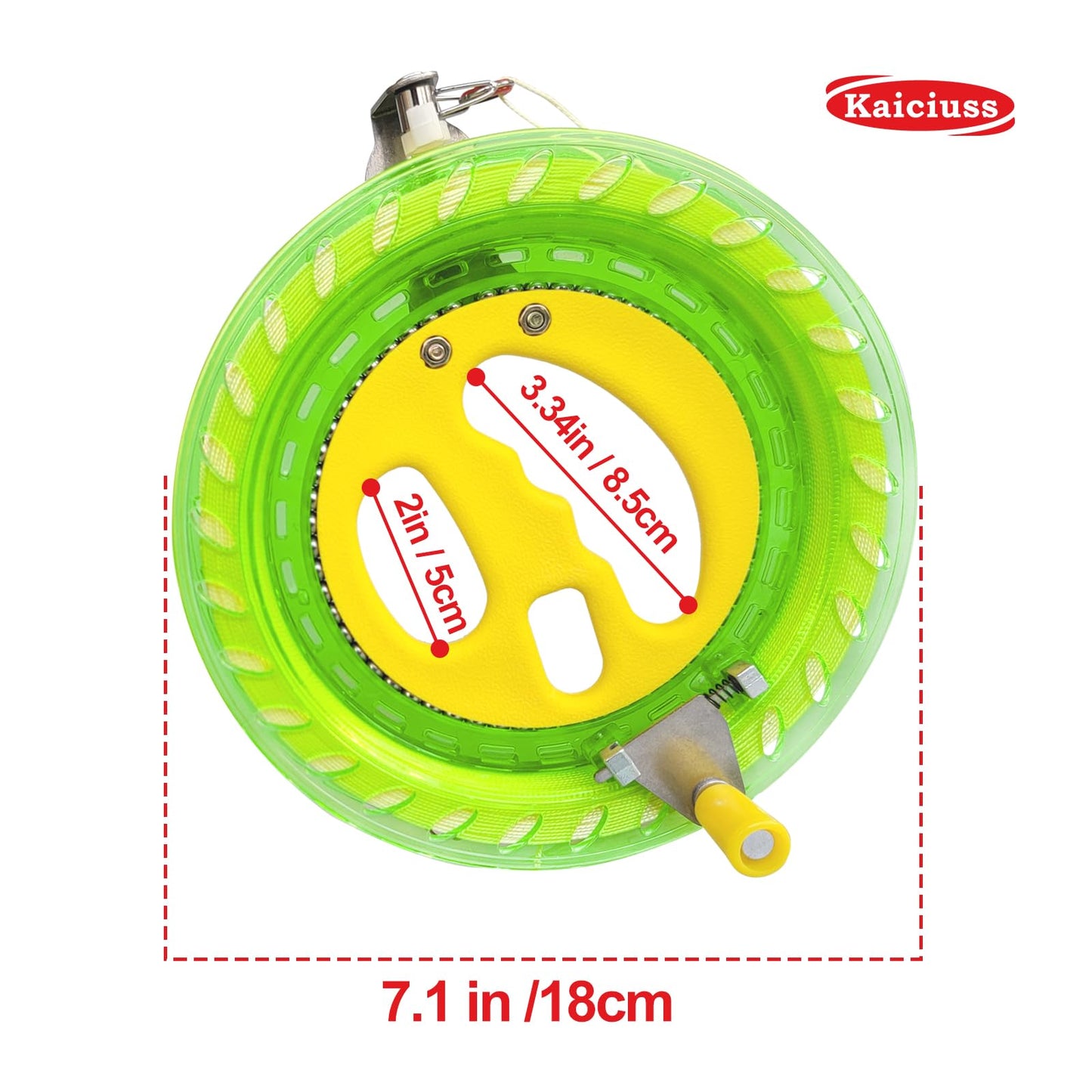 Kaiciuss Kite & Reel Winder Set, it Comes with Double Delta Kites and Double 7.1’’ Spools, Each Wheel Comes with Safety Lock and 650 FT Strong String