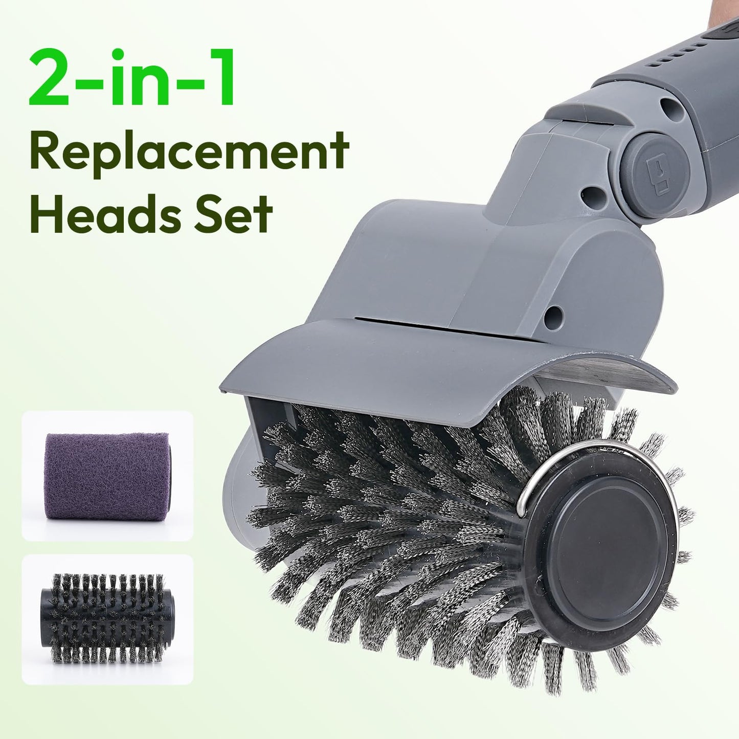 Reindeer Tools 2026 Upgraded Electric Grill Brush, Stainless Steel BBQ Cleaner, 410 RPM High Torque Power Scrubber, 90-Min Runtime, Hot Grill Safe for Gas, Charcoal & Cast Iron Grates