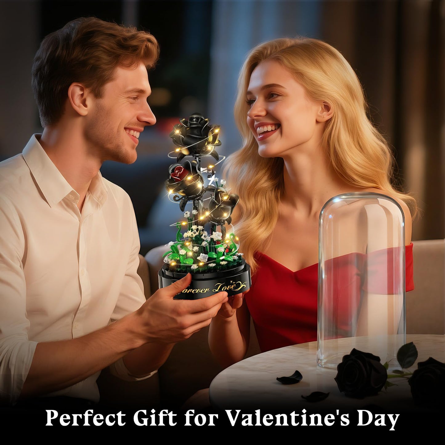HiWEEGO Black Bouquet Building Set