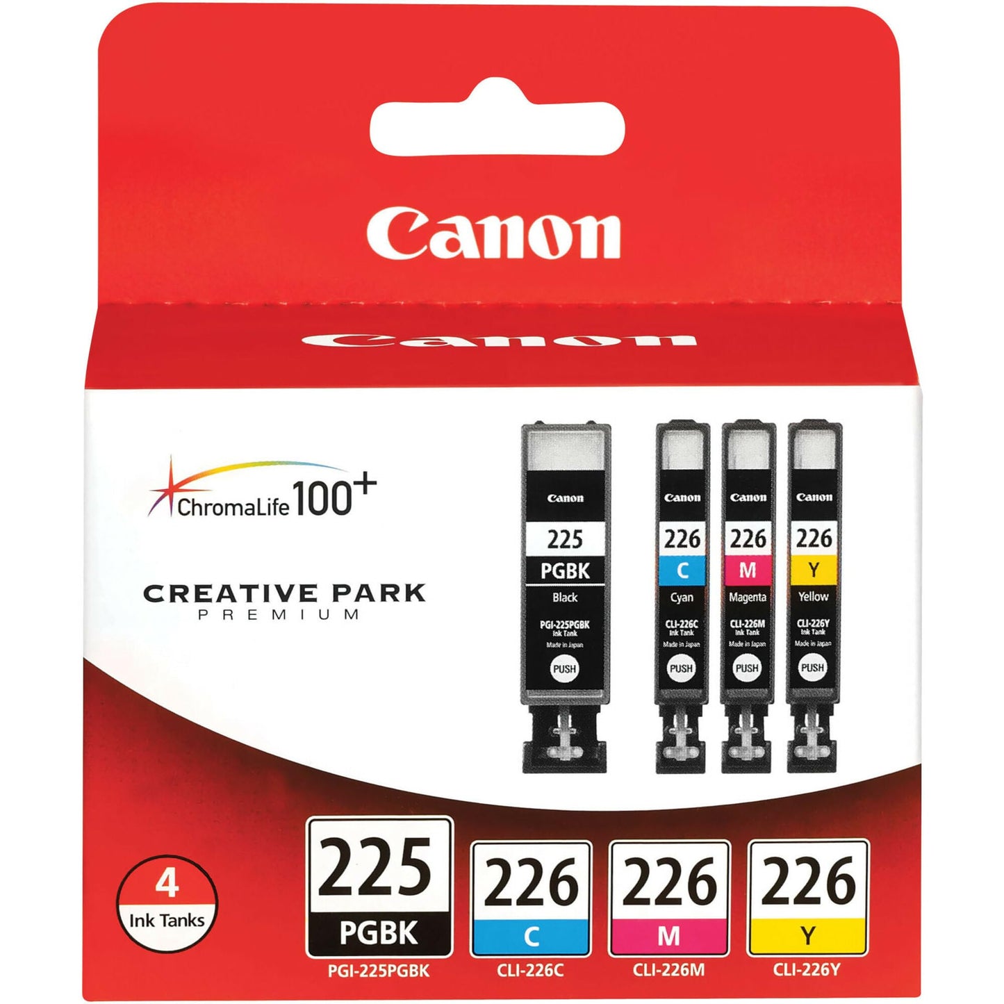 Canon PGI225/CLI226 Genuine Color Multi Pack, Compatible with iP4820, MG5220, MG5120, MG6120, MG8120, MX882, iX6520, iP4920, MG5320, MG6220, MG8220, and MX892 Printers