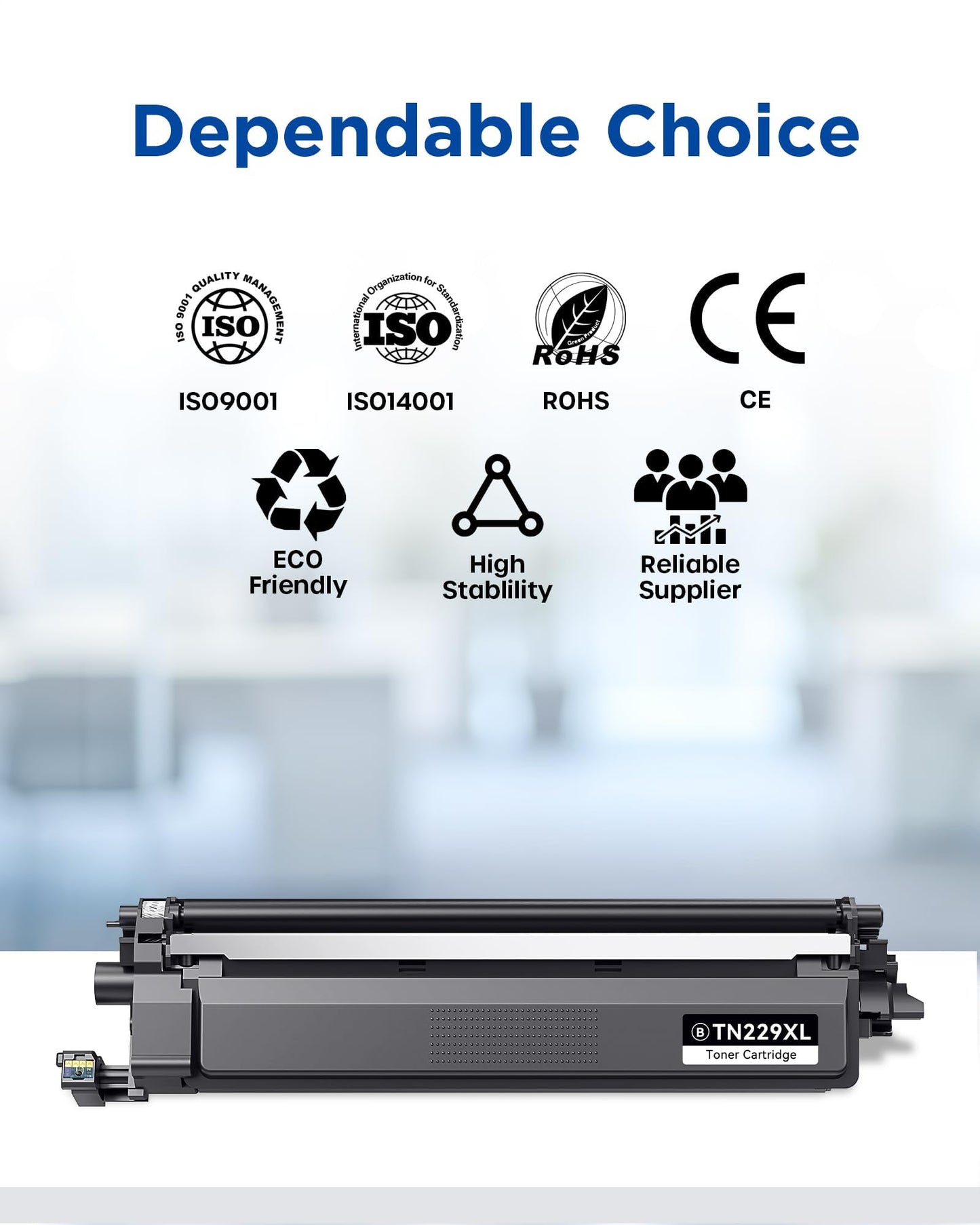 TN229XL TN229 Toner Cartridge Replacement for Brother TN229 XL TN 229XL TN-229XL Toner Work with Brother HL-L3220CDW MFC-L3720CDW HL-L3280CDW HL-L3300CDW MFC-L3780CDW Printer (TN229XLBK/C/M/Y-4 Pack)