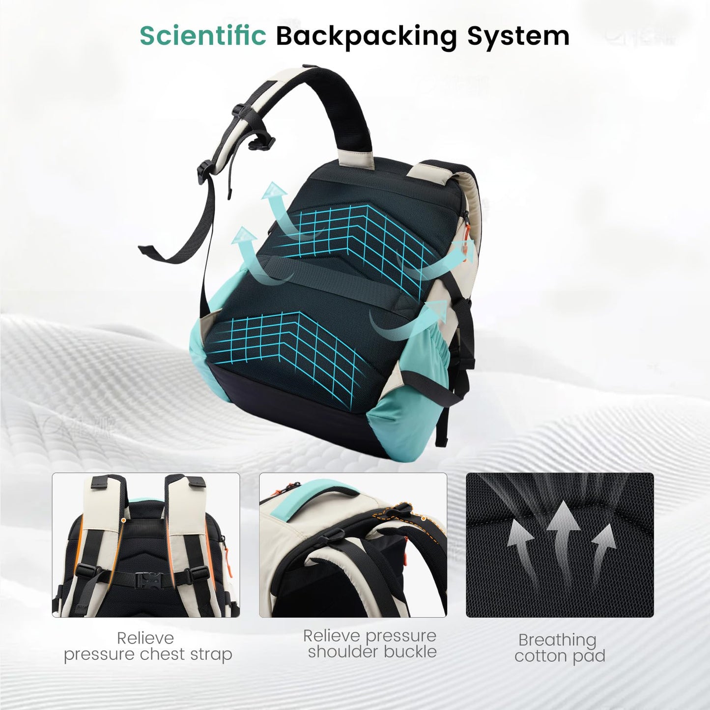 LOVEVOOK Laptop Backpack for Women with Cup Holder,15.6 Inch Work Teacher College Computer Backpack Bag with Chest Buckle Back Pad Shoulder Buckle,Waterproof Bookbag School Backpack for Girl Boy Teen