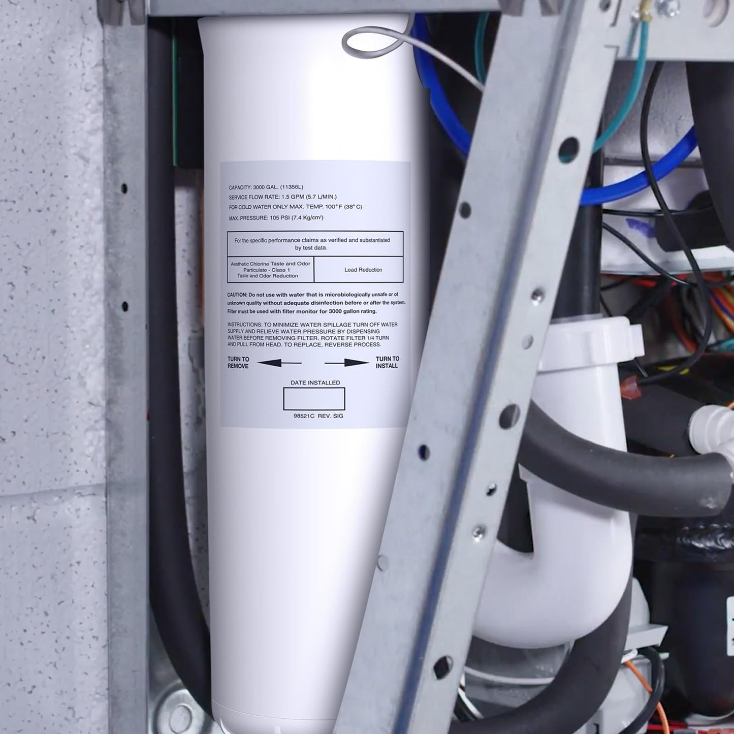 51300C Replacement Filter Compatible with Elkay ezH2O EWF3000 (No Chip - 3 Pack)