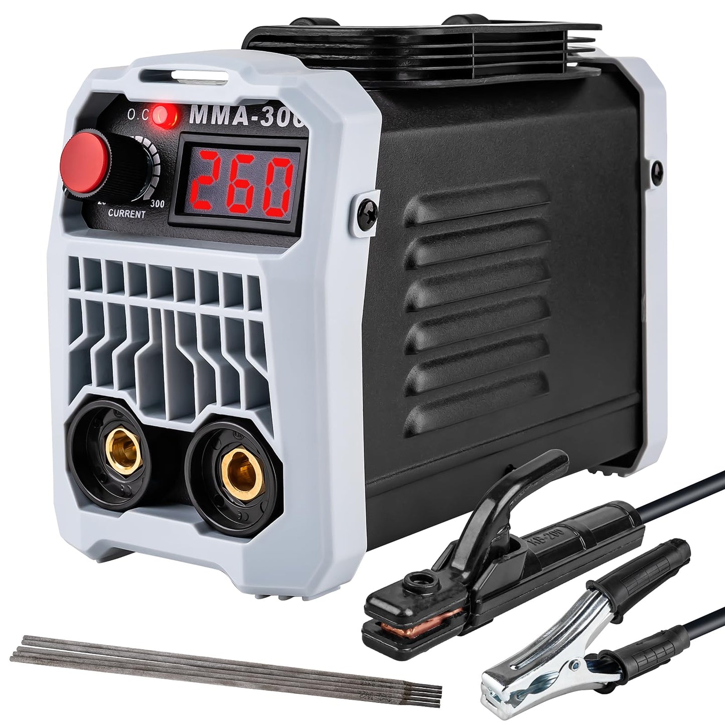 BetyBedy Stick Welder, Portable Mini Welding Machine, 110V MMA-300Amp Welder Machine with Hot Start, Arc Force, Anti-Stick, IGBT Inverter Electric Welding Machine for 1/16"-1/8" Rod ARC Welder