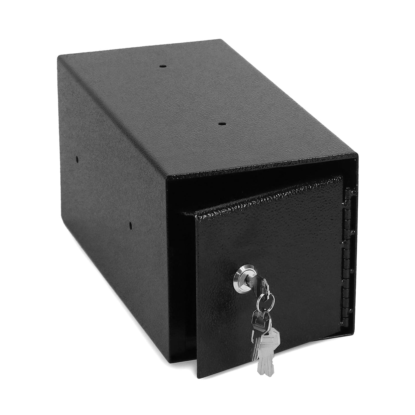 QWORK Heavy-Duty Key Lock Depository Drop Safe Lock Box with Anti-Theft Slot for Cash,Key, Receipts, Document Storage - for Small Businesses, Retail
