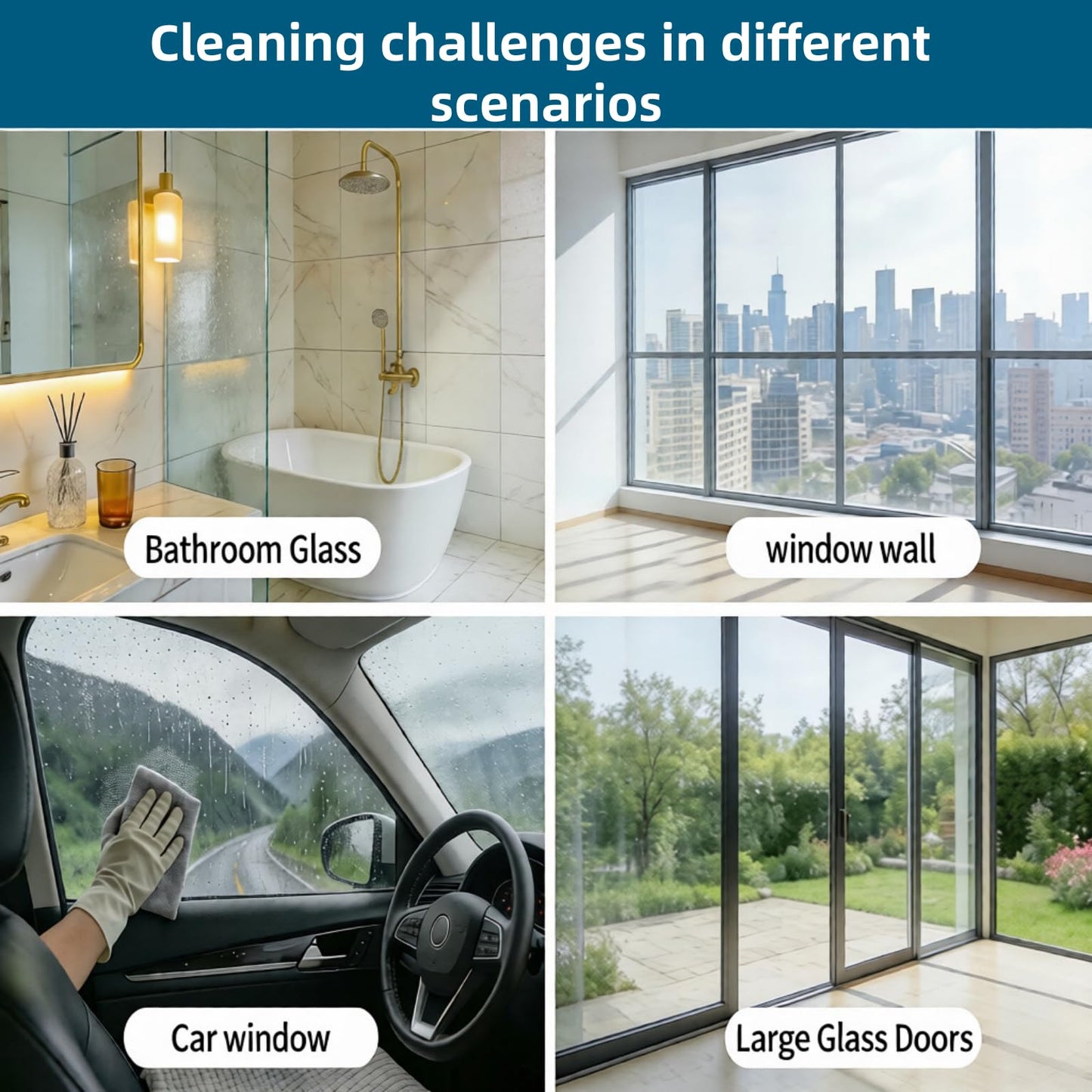 440934 1L Window Cleaner, Cleaning Solution Compatible with ECOVACS Winbot W2 PRO Omni/W2 Omni/W2 PRO/W1 PRO/WINBOT MINI,Glass Cleaner Liquid,Window Cleaning Robot.(2 Bottles)