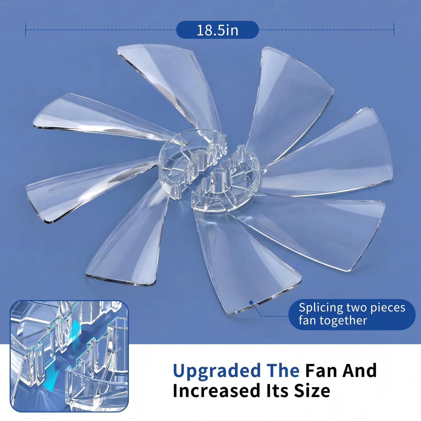 CHAREADA Ceiling Fan with Light, 20" Modern Low Profile Foldable Ceiling Fans with 6 Wind Speeds, Dimmable Smart Ceiling Fan Light with Remote for Bedroom, Kids Room and Living Room (Black)