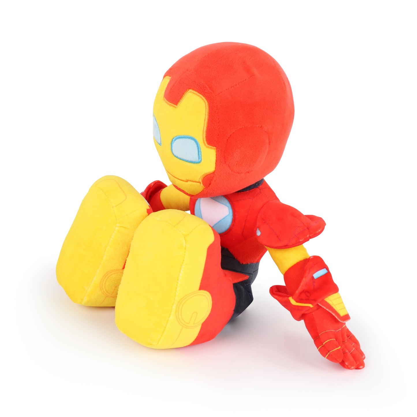 Jay Franco Marvel Kids Plush Pillow Buddy - Ultra-Soft Stuffed Plushie & Cozy Pillow, Official Licensed Product, Red - Iron Man and His Awesome Friends, 16.5 Inches