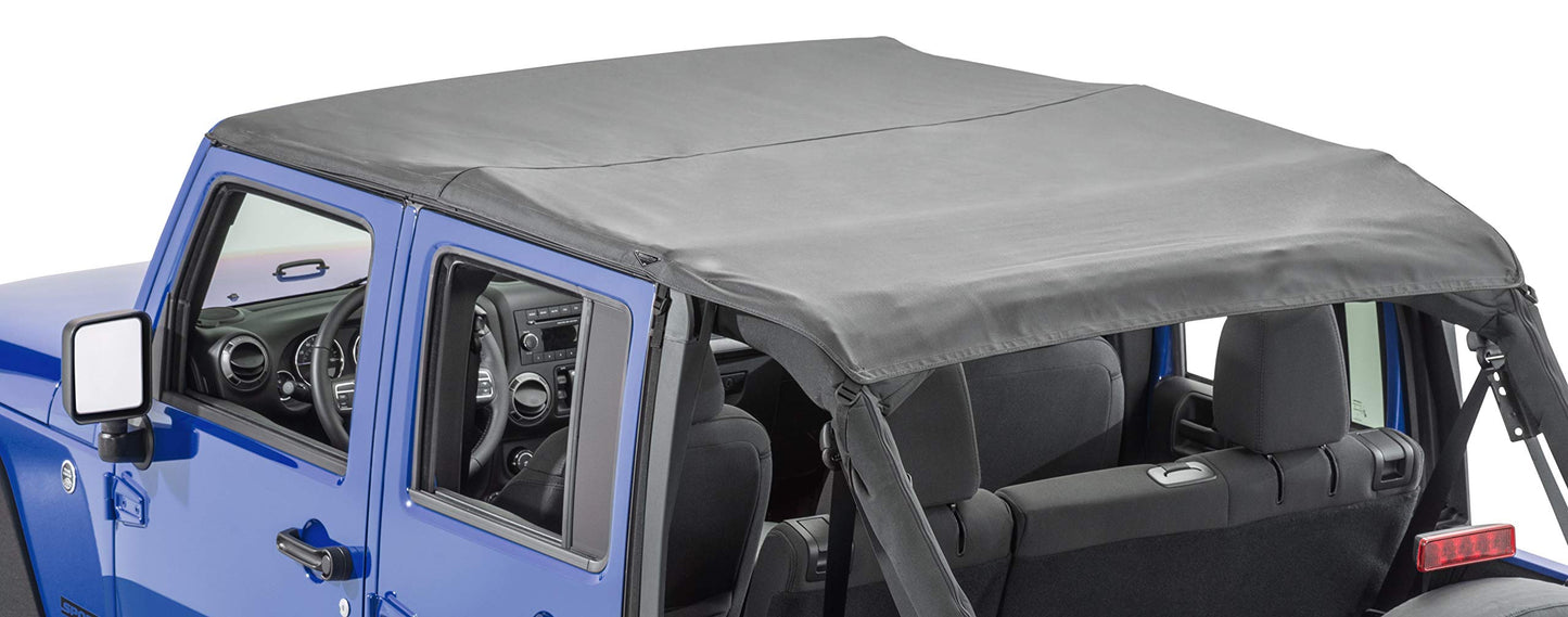MasterTop Windshield Header compatible with 2007-2018 JK 2 and 4 Dr Wranglers| Required for Summer Soft Top Installations (Except MasterTop Mesh Tops)|for all Brands of Summer Soft Tops|14700001