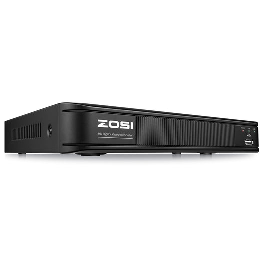 ZOSI H.265+ 8 Channel 5MP Lite 1080p CCTV DVR Recorder Without HDD, Hybrid Capability 4-in-1(Analog/AHD/TVI/CVI) Surveillance DVR for Security Camera, Remote Access, Human Vehicle Detect, Alert Push