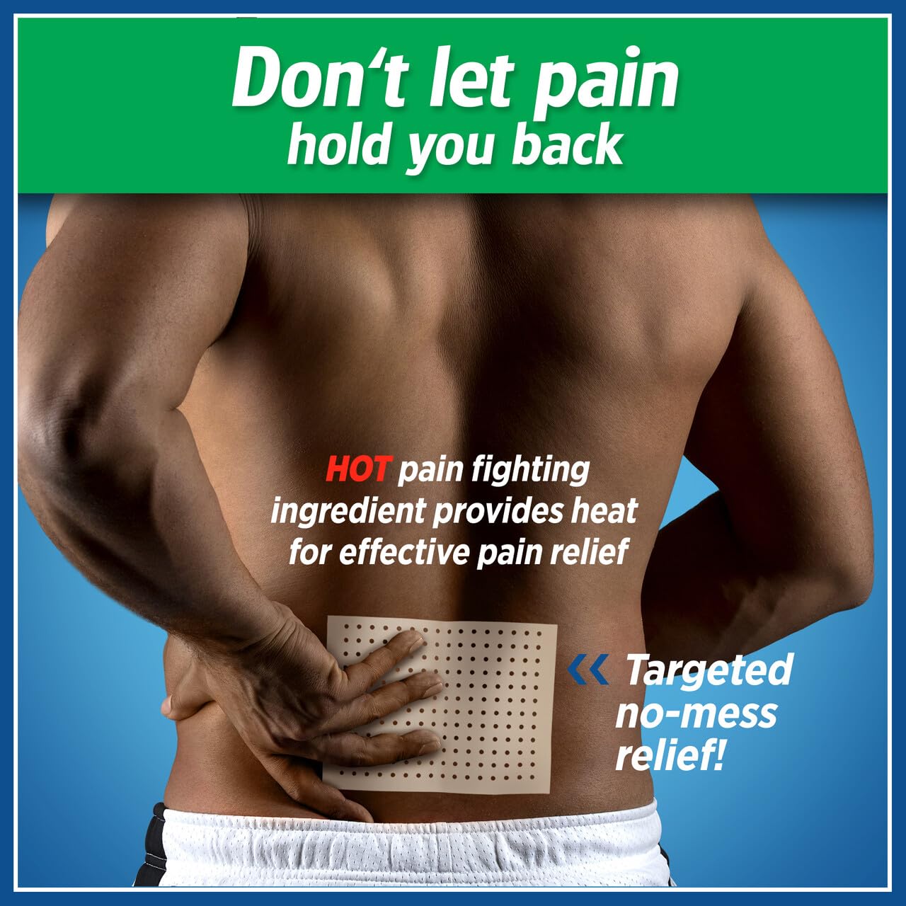 Salonpas Pain Relieving HOT Capsicum Patch, 3 Count (12 Pack), for Back, Neck, Shoulder, Knee Pain and Muscle Soreness, 8 Hour Pain Relief