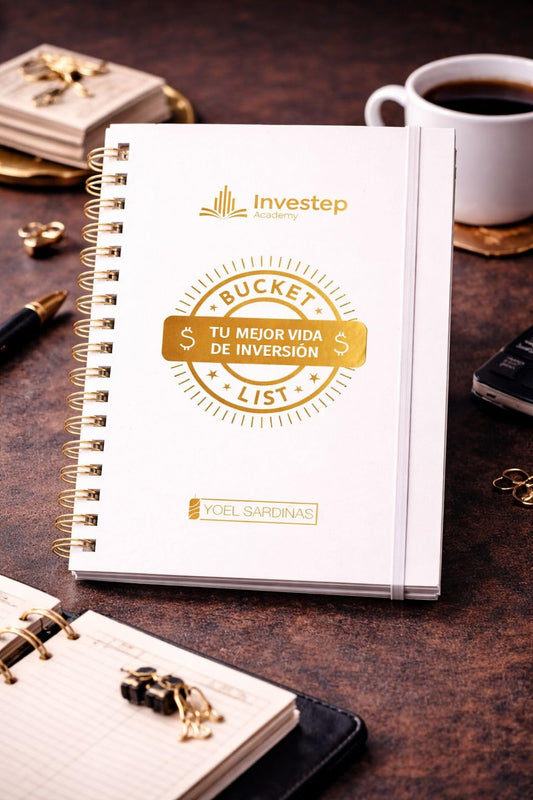 Bucket List – Tu Mejor Vida de Inversión | Journal de Metas Financieras y Crecimiento Personal | Investep Academy – Yoel Sardiñas (Grande (19 x 27 cm))