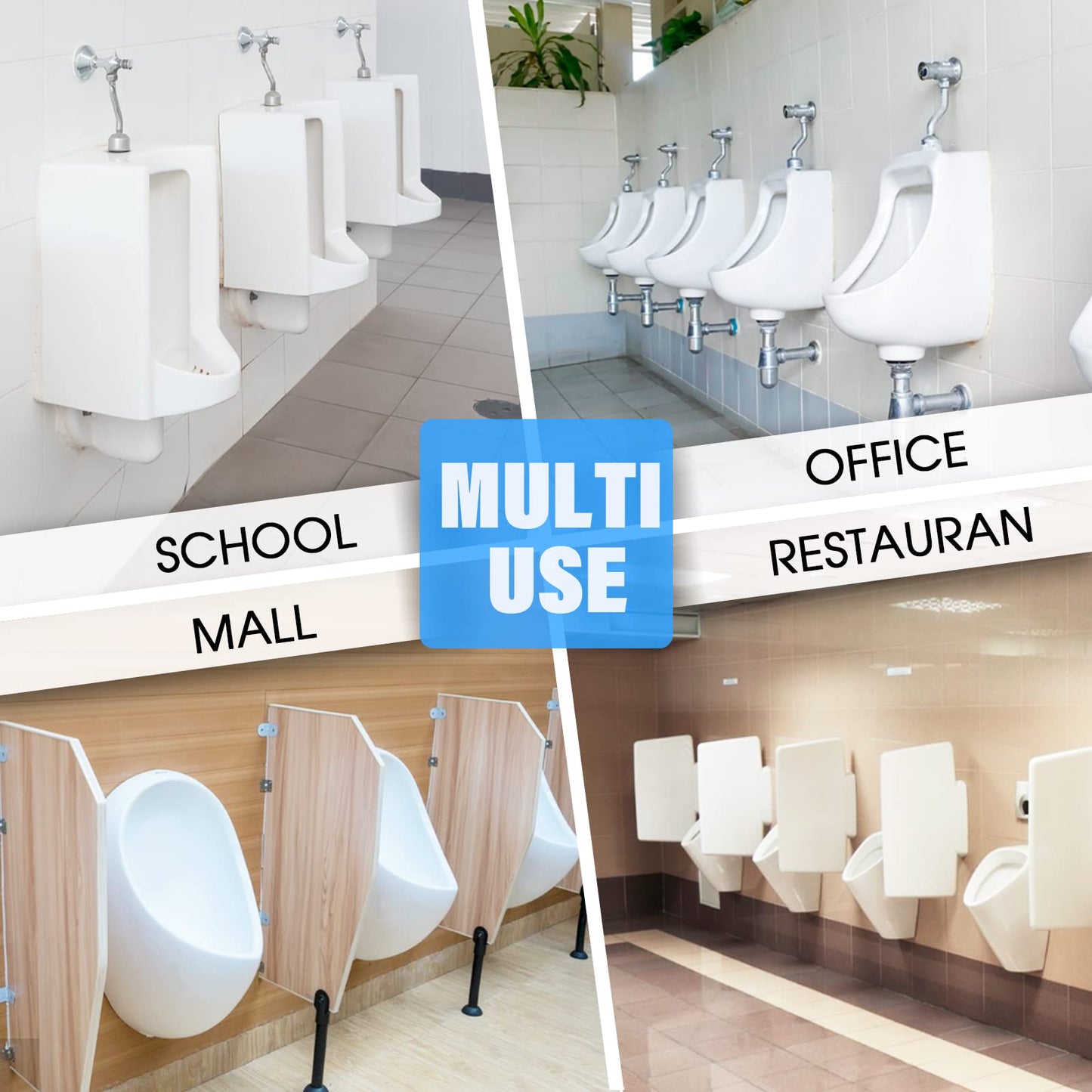 Urinal Screen Deodorizer, 24 Packs Urinal Cakes Bulk Scented Anti-Splash Urinal Mats Deodorizer Fresh Pads for Toilet Bathroom Restaurants Offices Schools Hotels (Ocean Breeze/Lemon/Orange)