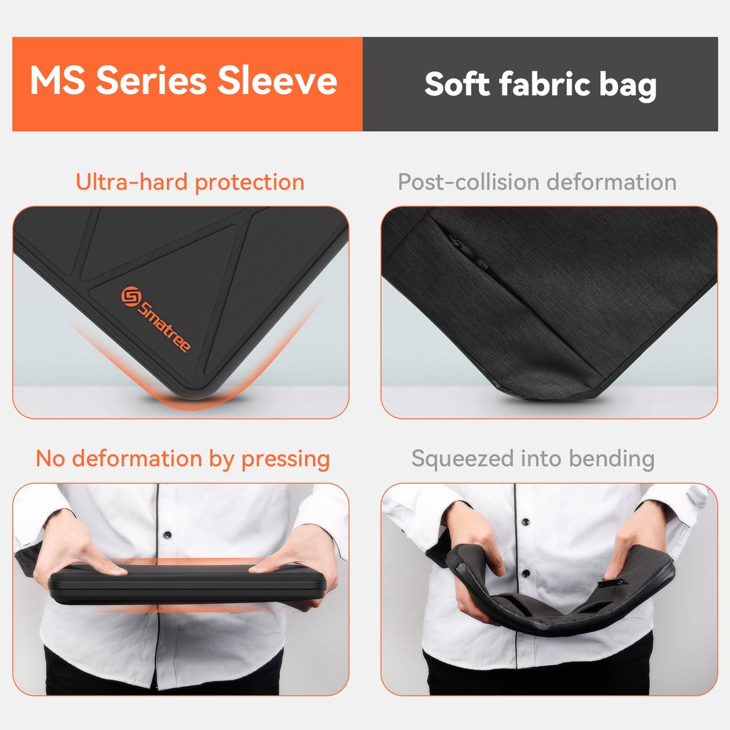 Smatree MS86T Hard EVA Protective Sleeve with Stand Compatible for 16 inch ASUS ROG Zephyrus G16 2026 GU606/2025/2024, for Zenbook S16 UX5606, for 15.6inch Vivobook S 15 M5506/Vivobook 16 Flip TP3607
