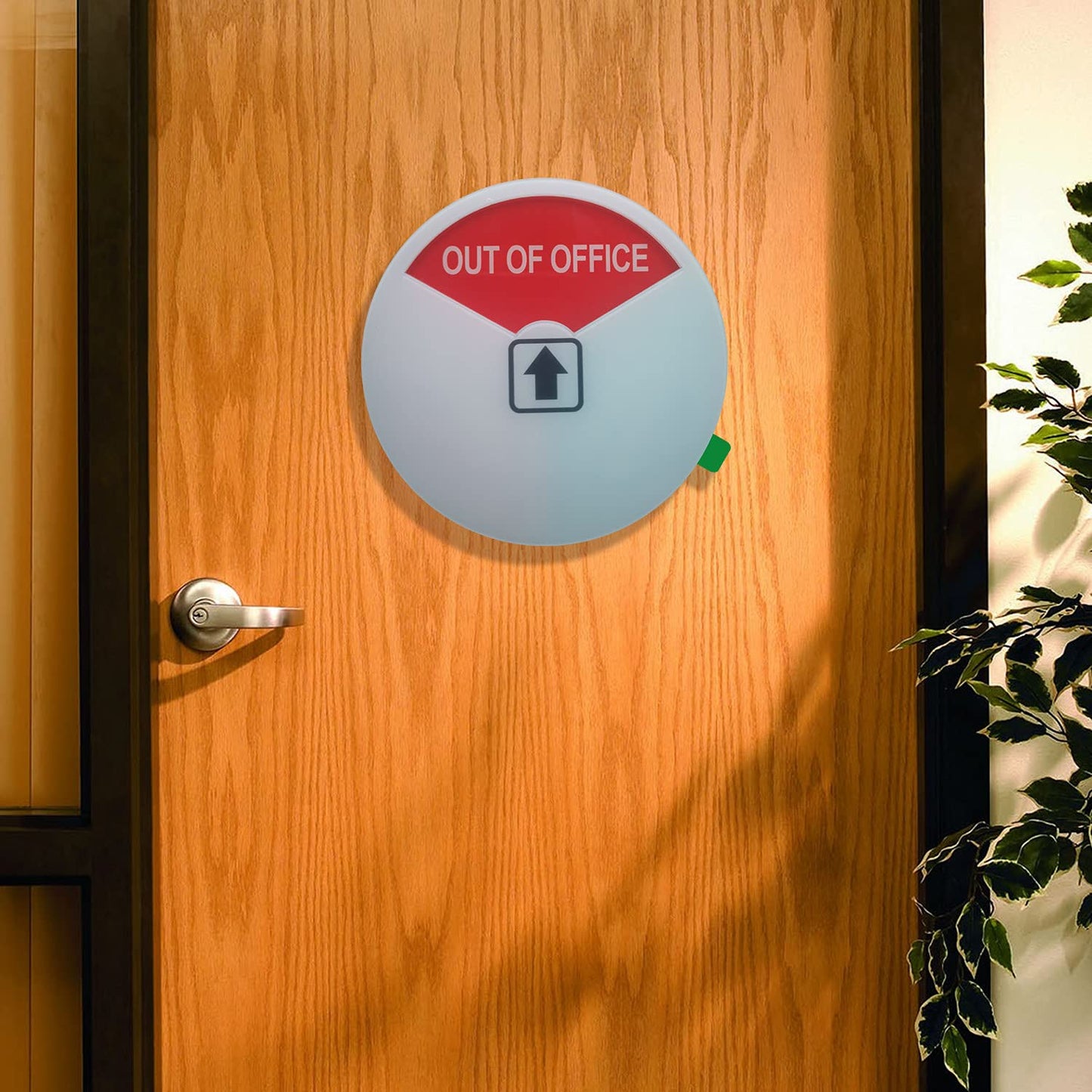 Privacy Sign,Out of Office Sign, Please Come In Sign, In a Meeting Sign, Office Sign, Conference Sign with Strong Adhesive Tape, 4 x 4 x 0.3 Inch Acrylic (White-6 Pack)