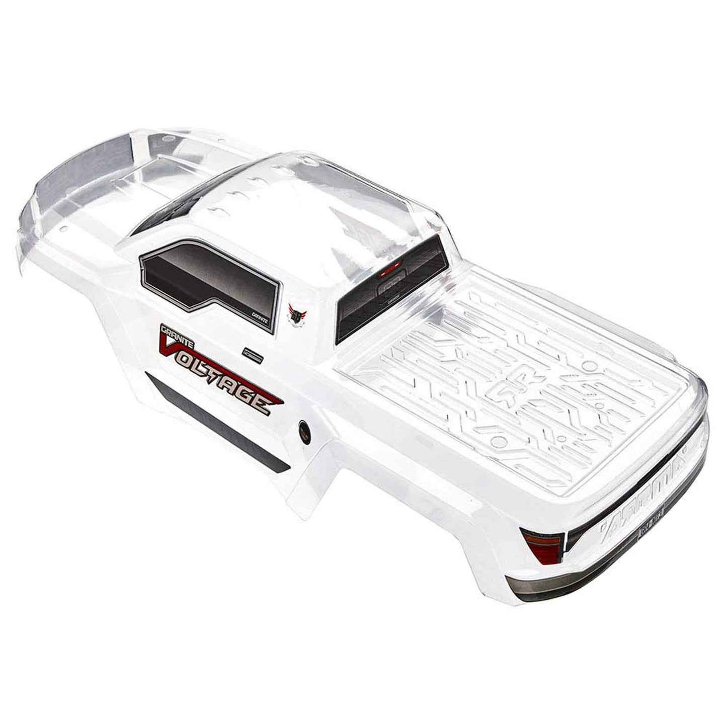 ARRMA 1/10 Bodyshell with Decals, Clear : Granite, ARAC3328