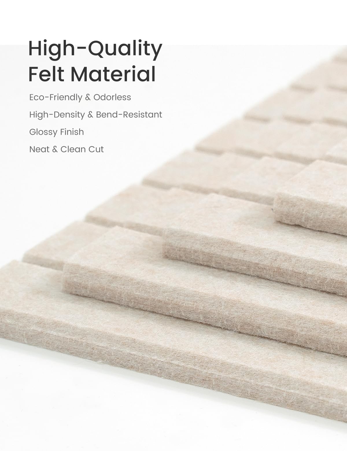Bumusty Large Cork Board Alternative-47 x35 Felt Bulletin Board Tiles, with 30 Pushpins, 70 Adhesive Tabs, 12-Pack Slat Wall Paneling, Cork Boards for Office Push Pin Board Felt Board-Oatmeal