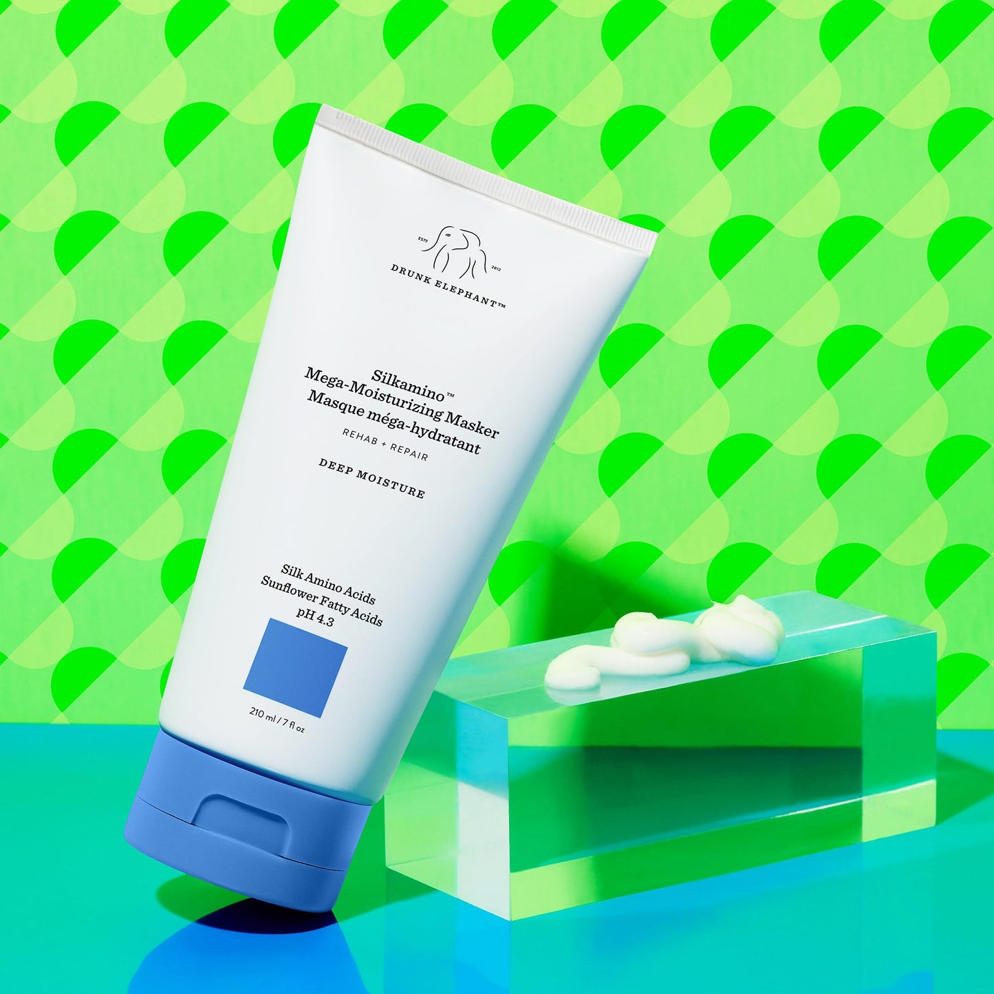 Drunk Elephant Silkamino Mega-Moisturizing Masker Conditioner - For All Hair Types (210 mL / 7 Fl Oz)