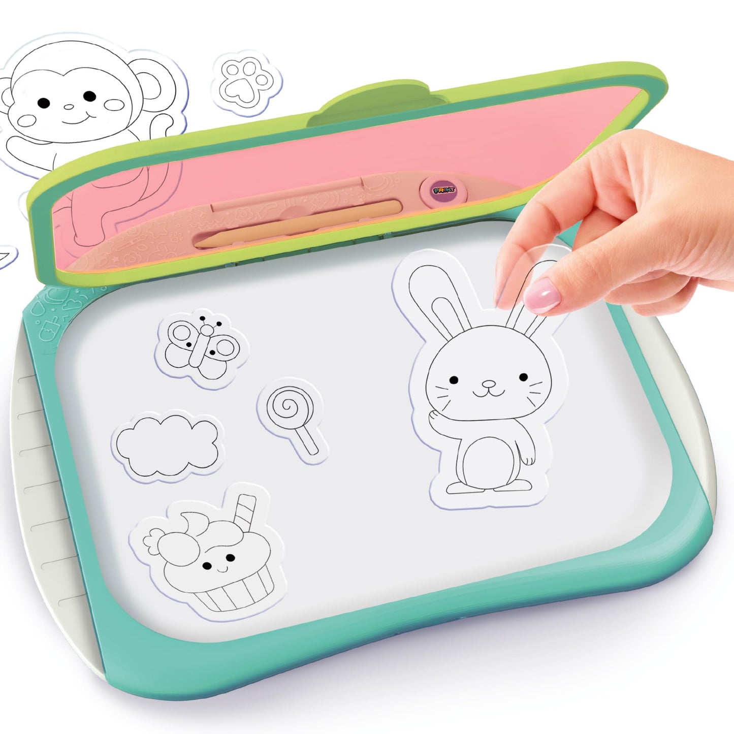 Canal Toys Doodle Copy – Reusable Doodle & Drawing Pad for Kids - Create, Trace & Draw, Print and Color; 50 templates