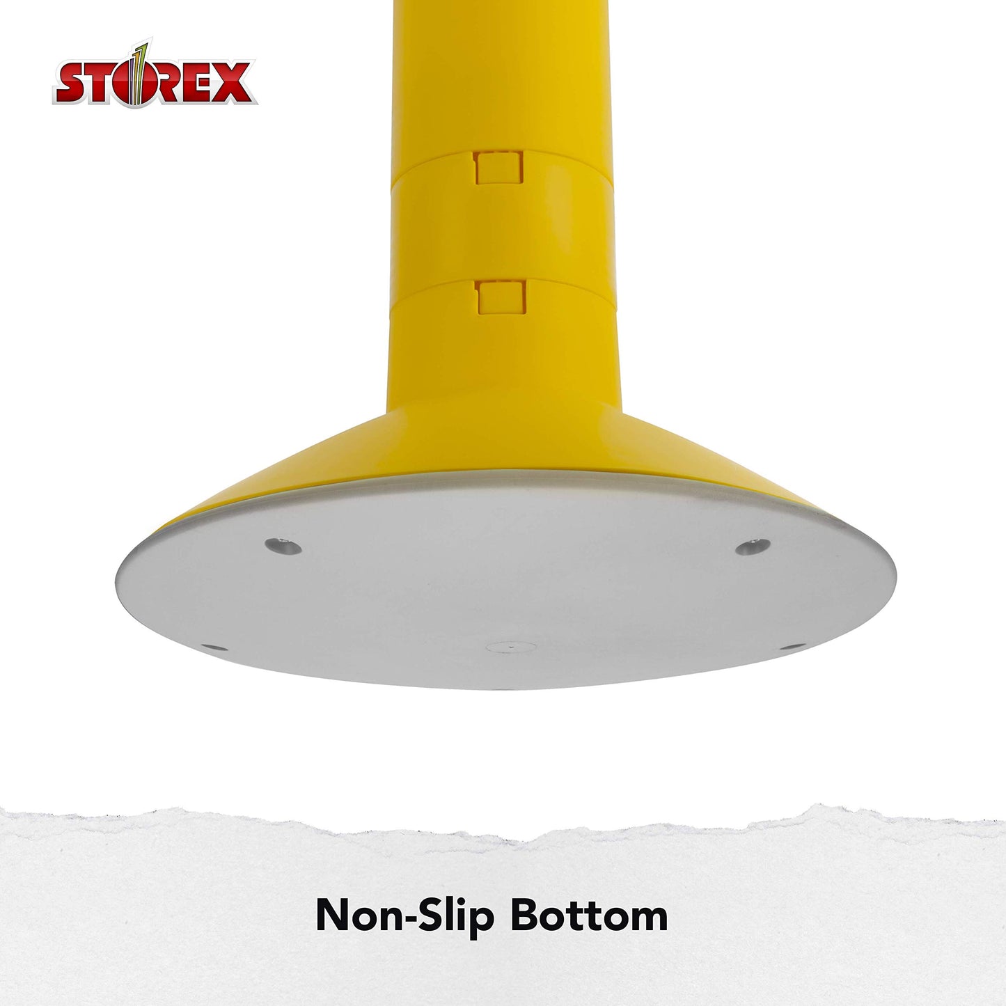 Storex Wiggle Stool – Active Flexible Seating for Classroom and Home Study, Adjustable 12-18 Inch Height, Yellow (00303U01C)