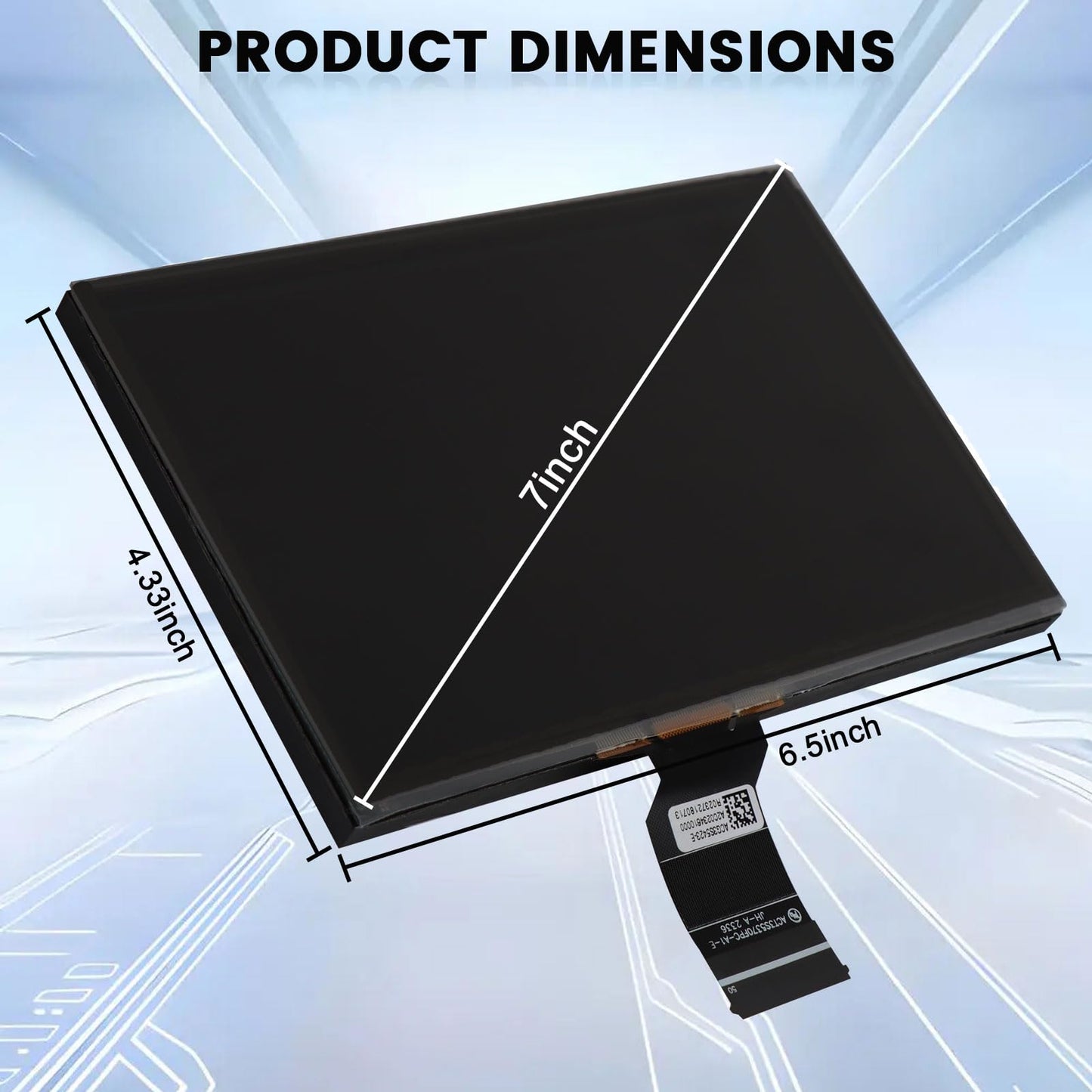 7" Uconnect Touch Screen Display Compatible with 2017 2018 2019 2020 Jeep Compass # TDO-WXGA0700K00057-V1 TDO-WXGA0700K00033-V2