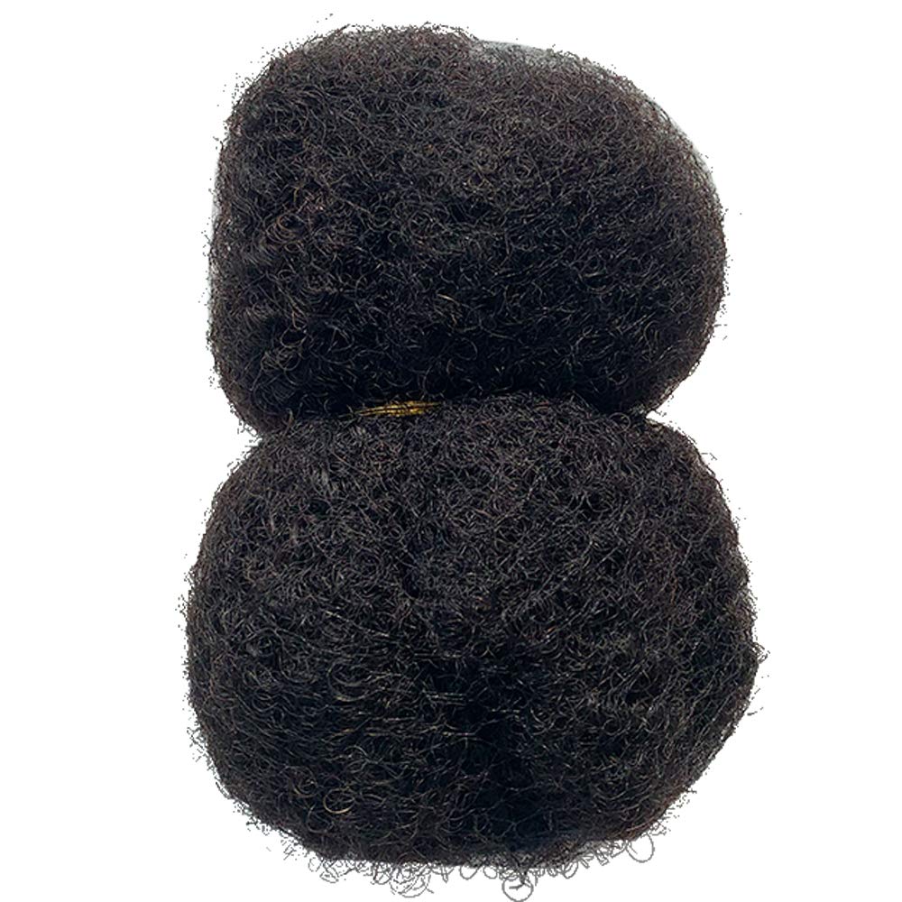 Tight Afro Kinky Human Hair for Dreadlocks,Ideal for Making Locs,Repair Extensions,Twist or Braids 4 Bundles/Package Natural Black #1B 8inch