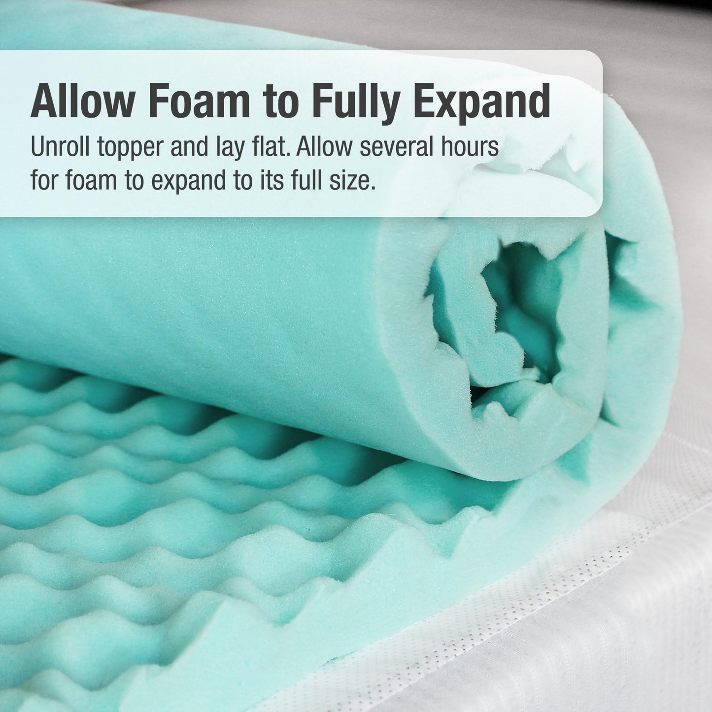 DMI Twin XL Mattress Topper Egg Crate Foam Mattress Topper for Pressure Relief, Weight Distribution & Enhanced Airflow Dorm Bed Mattress Topper 2 Inch - Improved Comfort & Alignment- Blue