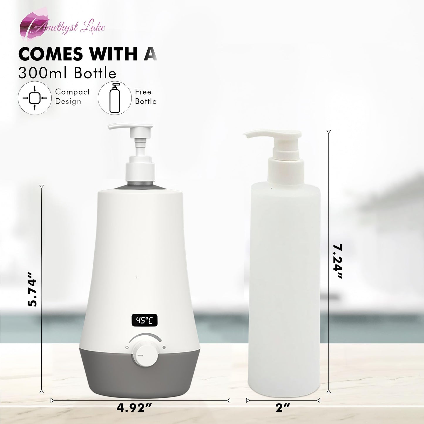 Massage Oil Warmer for Professional Salon Spa Massage, Home Lotion Warmer Plug-in Oil Heater Beauty Salon Treatment (2nd Gen)