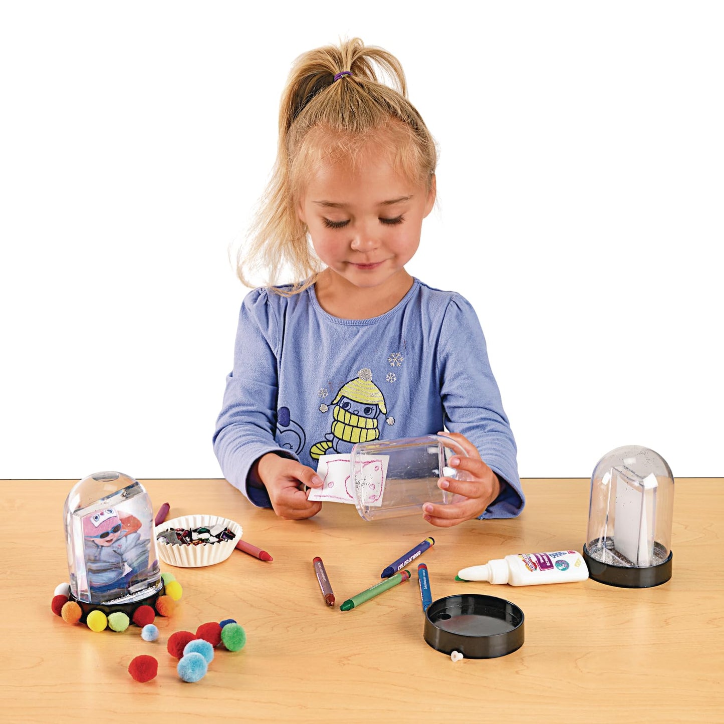 Colorations SNOWDOME Create Your Own Snow Globe (Pack of 12)