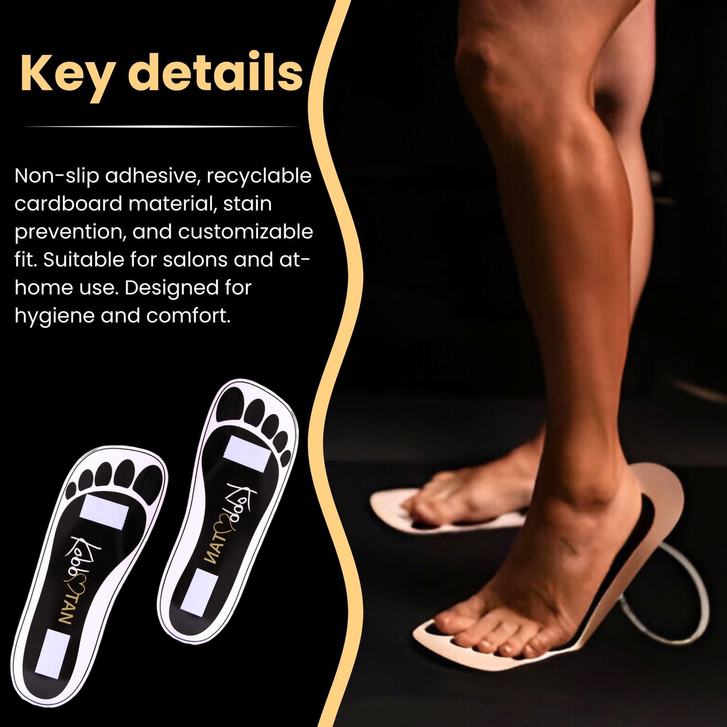 120 Pairs(240feets) Spray Tan Feet Pads in Black For Sunless Spray Tanning