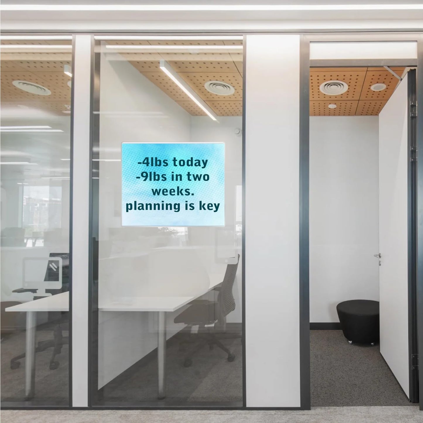 Acrylic Sign Holder 8.5 x 11 Inches Horizontal,Clear Plastic Wall Wall Frame Poster Paper Holder with Double Sided Tape for Office, Home, Store, Restaurant-No Drilling (12 Pack)