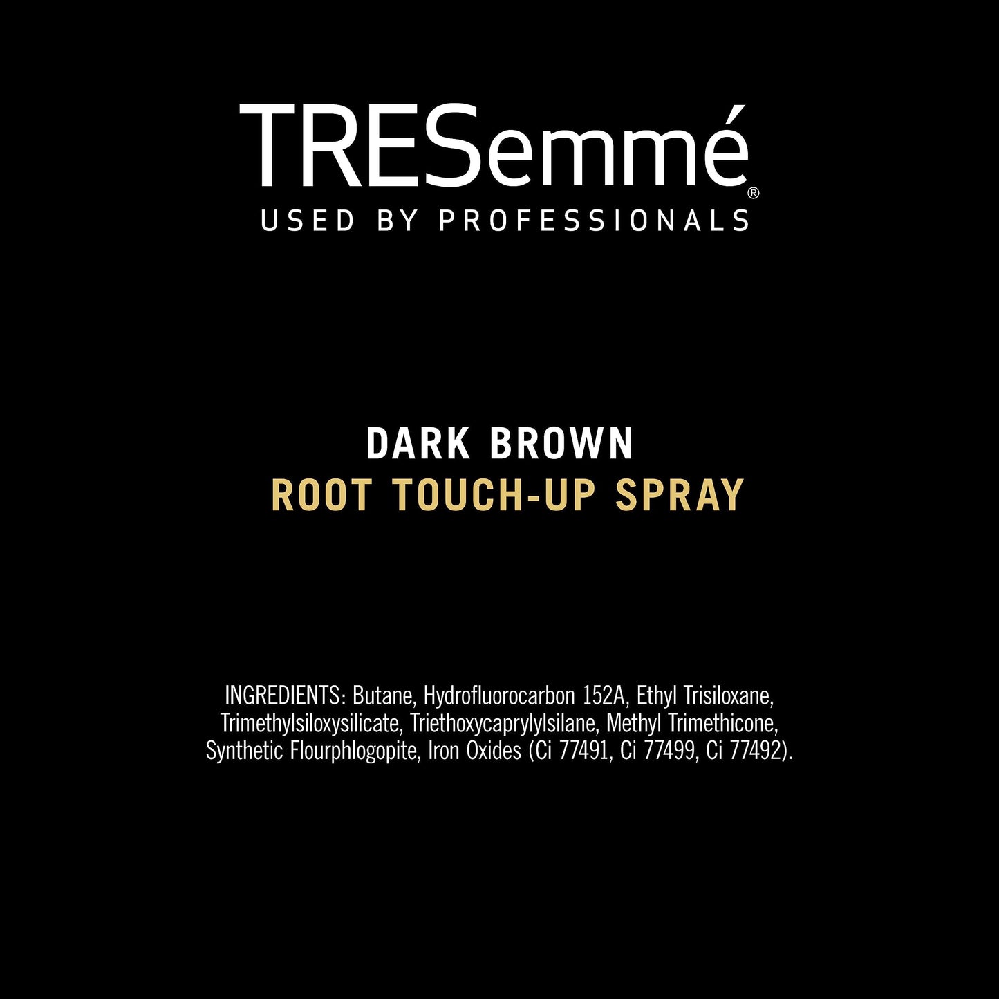 TRESemme Root Touch Up Spray, Dark Brown - Temporary Hair Color for Hair Root Touch Up - Dark Brown - Aerosol - Cruelty Free - 6 Pack of 15 Ounce