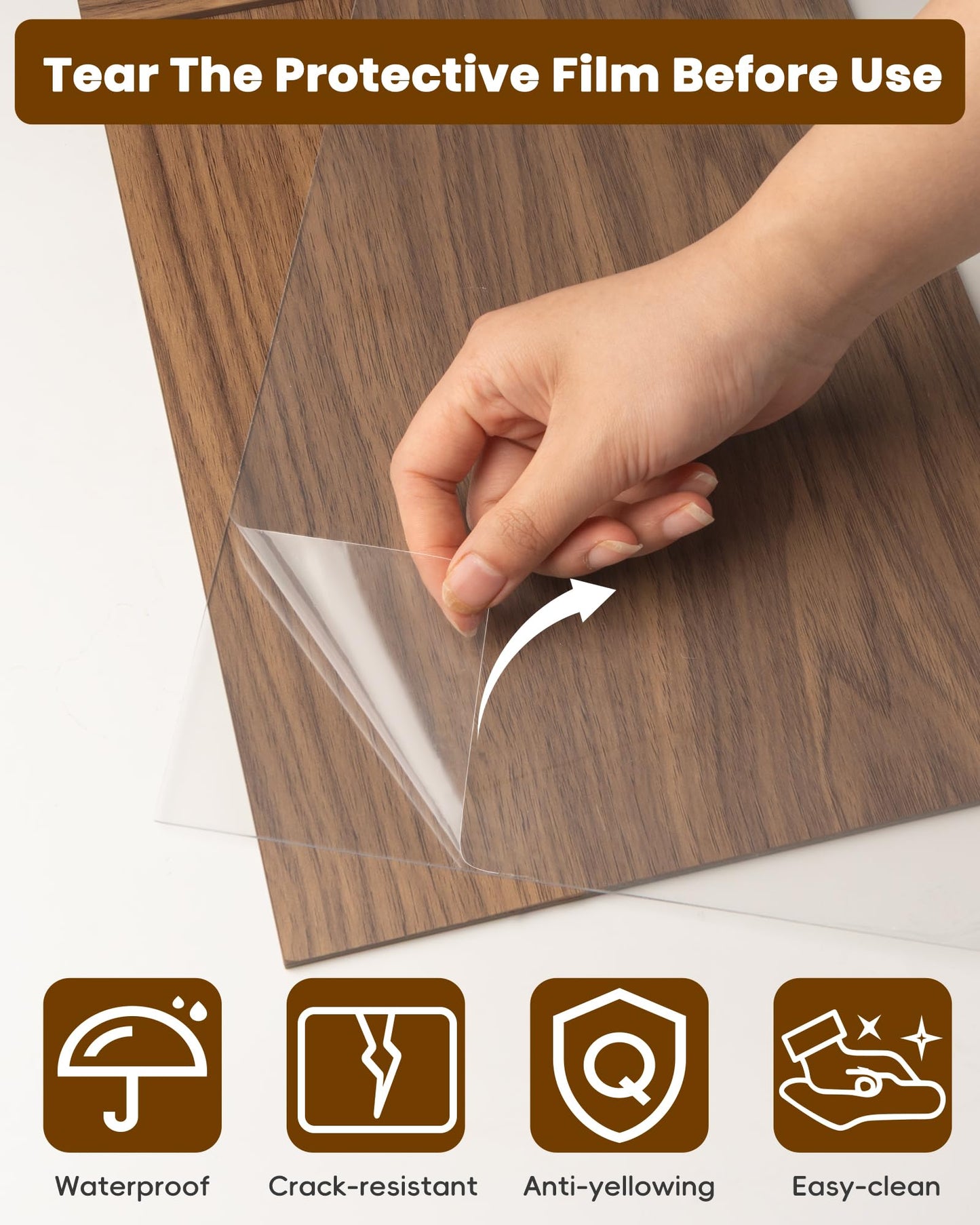 EliteSign Acrylic Sign Holder 8.5 x 11 with Walnut Wood Base, Clear Plastic Commercial Display Stand for Menu, Poster, Flyer, Table Paper Frame for Restaurant, Office, Store, Bar, Wedding (3pk)