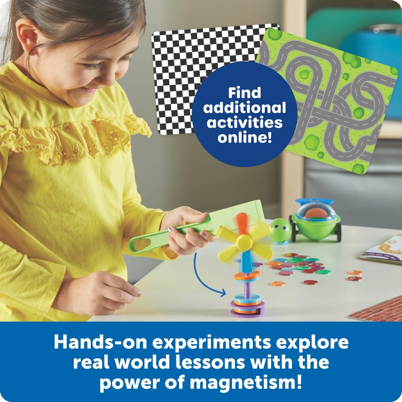 Learning Resources STEM Explores Mega Magnet Set, Toddler Toys, Magnetic Tiles Blocks, Sensory Toys, Kids Games, Classroom Must Haves, Sensory Bin, Birthday Gift, Fine Motor Skills