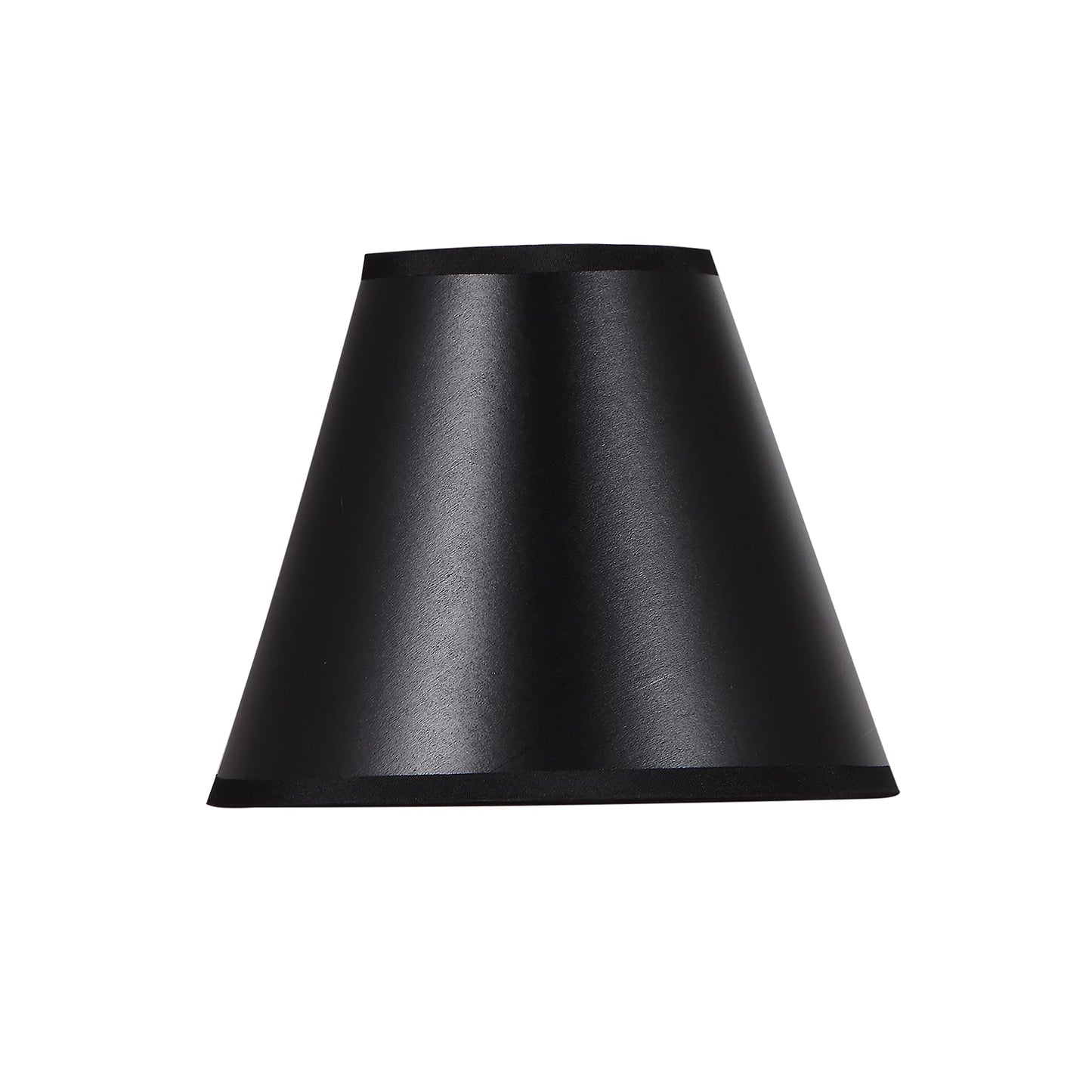Aspen Creative 32210-2, Hardback Empire Transitional Clip-On Chandelier Shade, Black w/Gold inside, Washi Paper, 3" Top x 6" Bottom x 5" Slant, Set Of 2