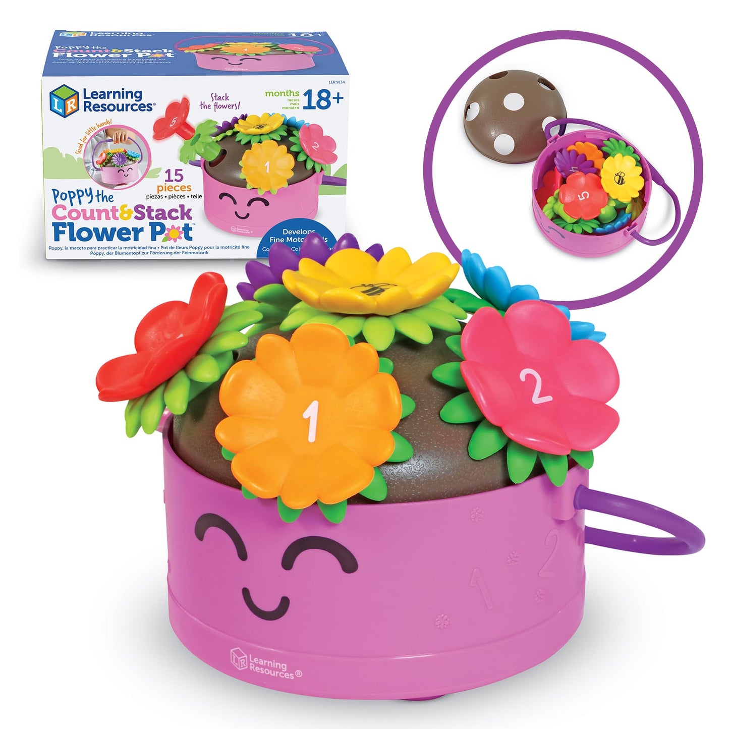 Learning Resources Fine Motor Flowers, Multicolor